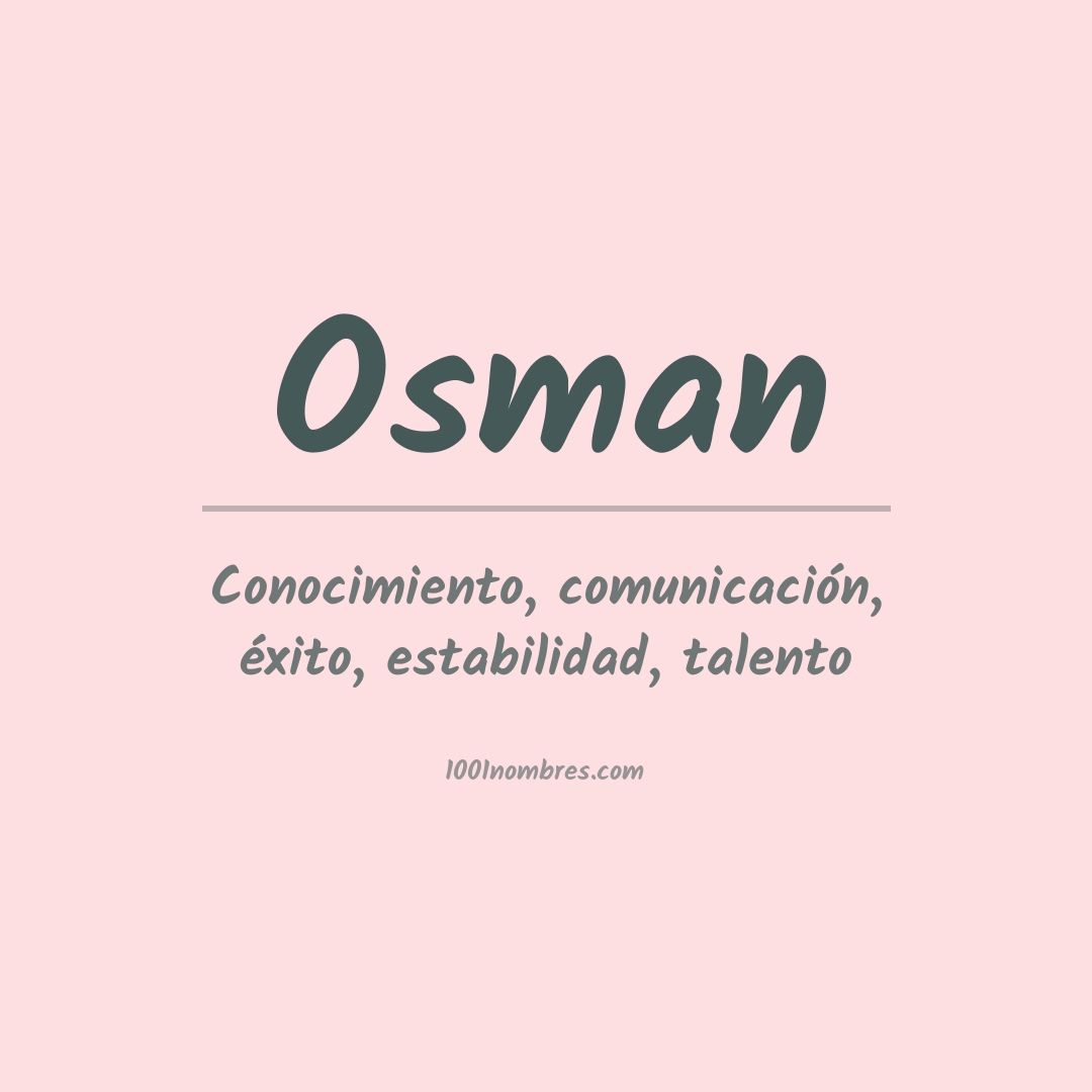 Significado del nombre Osman