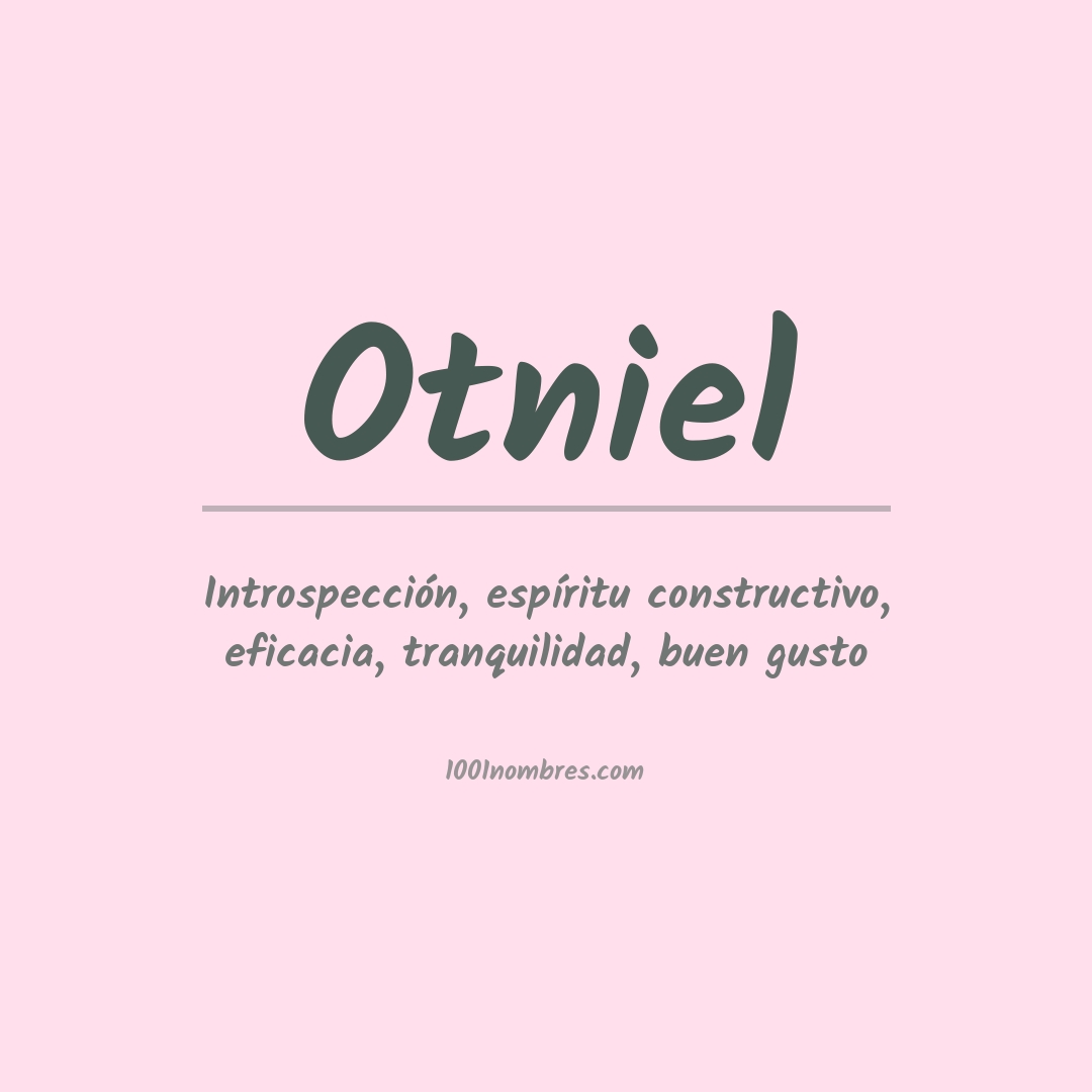 Significado del nombre Otniel