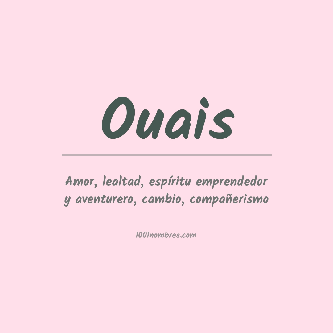 Significado del nombre Ouais Significado del nombre Ouais