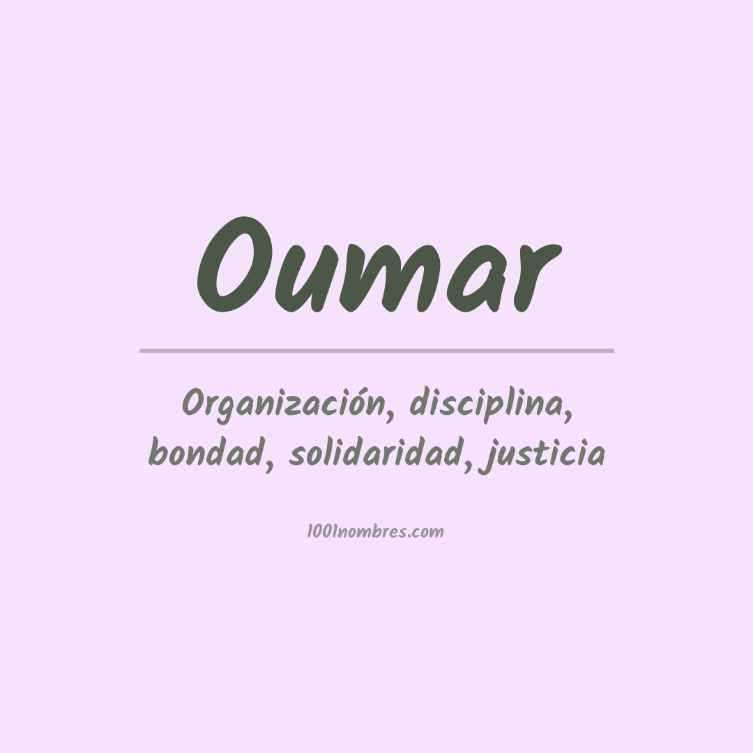 Significado del nombre Oumar