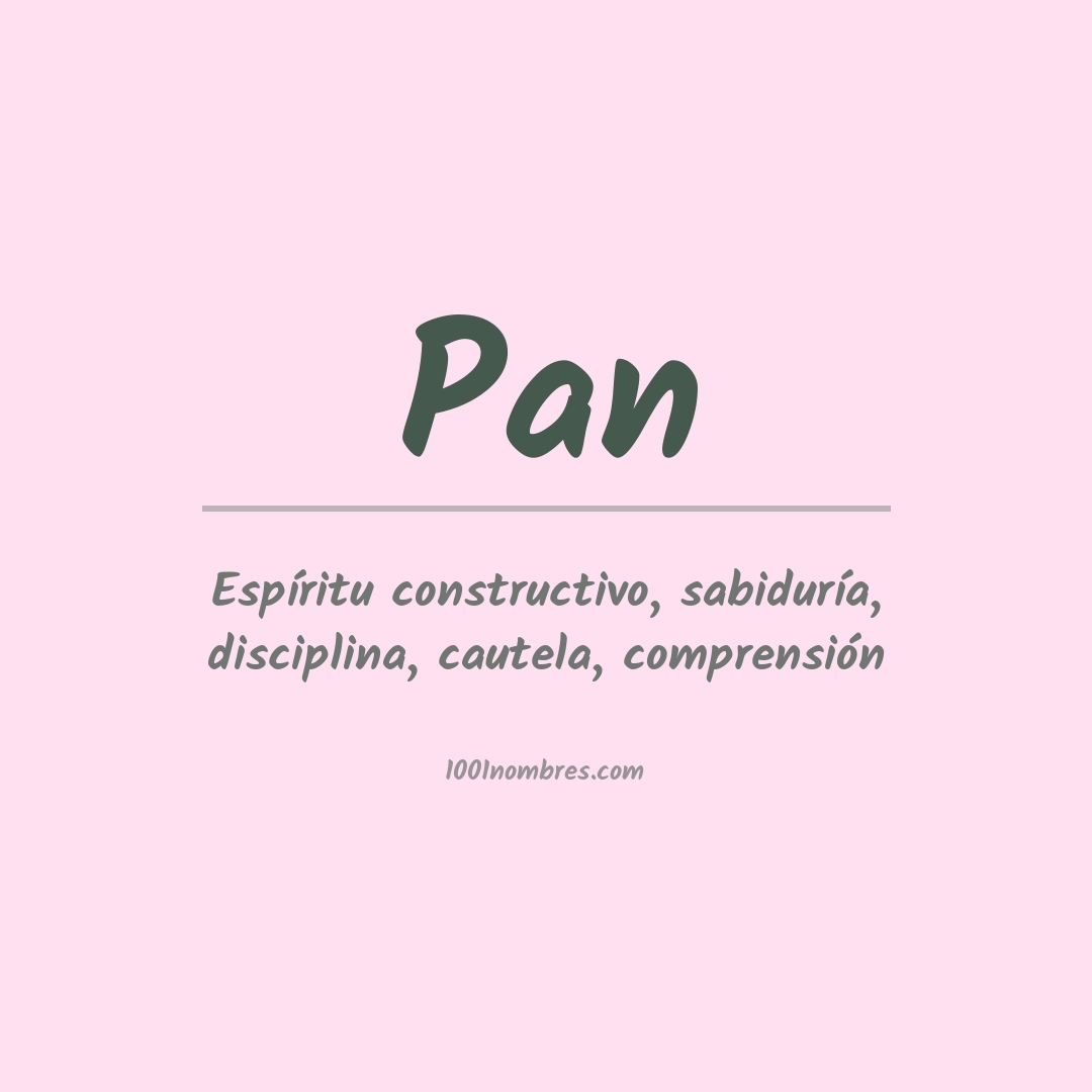 Significado del nombre Pan