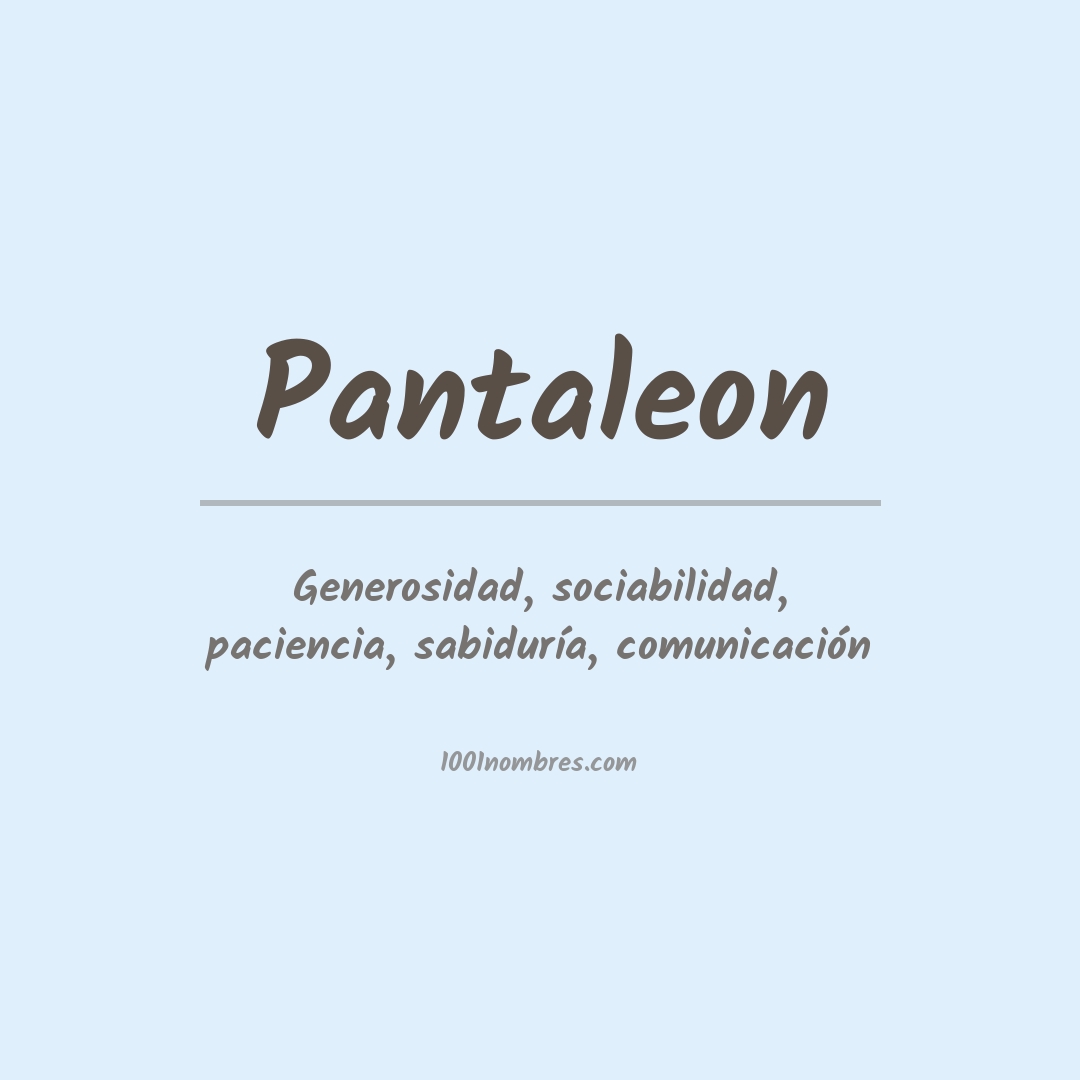 Significado del nombre Pantaleon