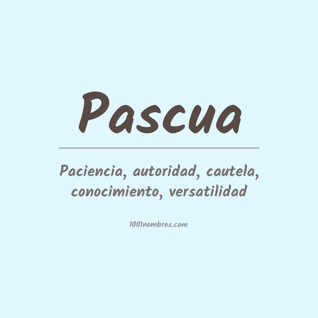 Significado del nombre Pascua