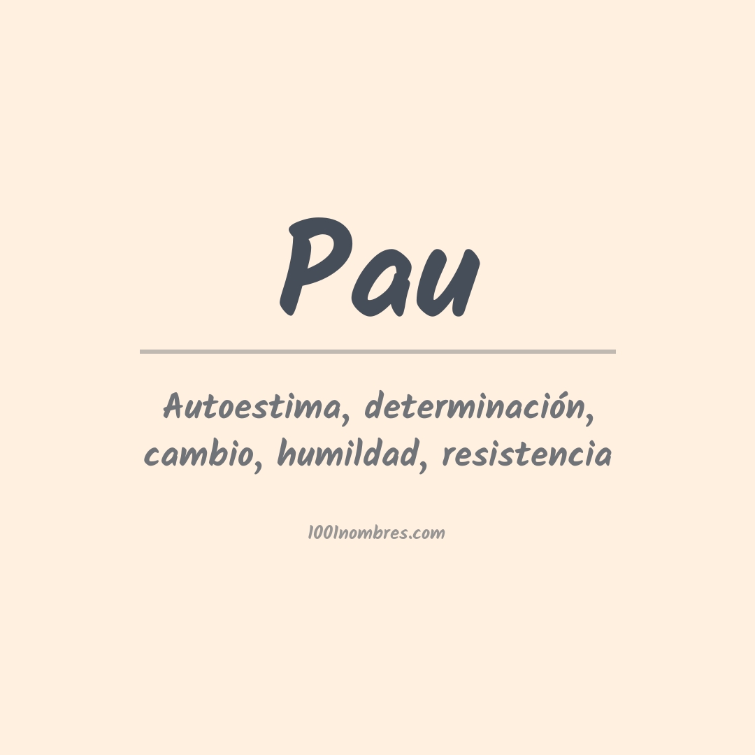 Significado del nombre Pau