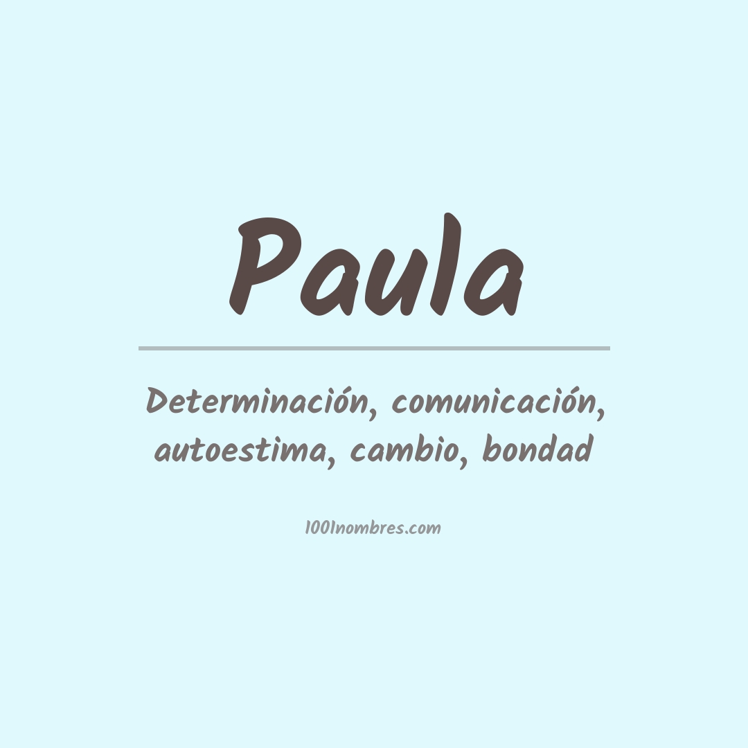 Significado del nombre Paula