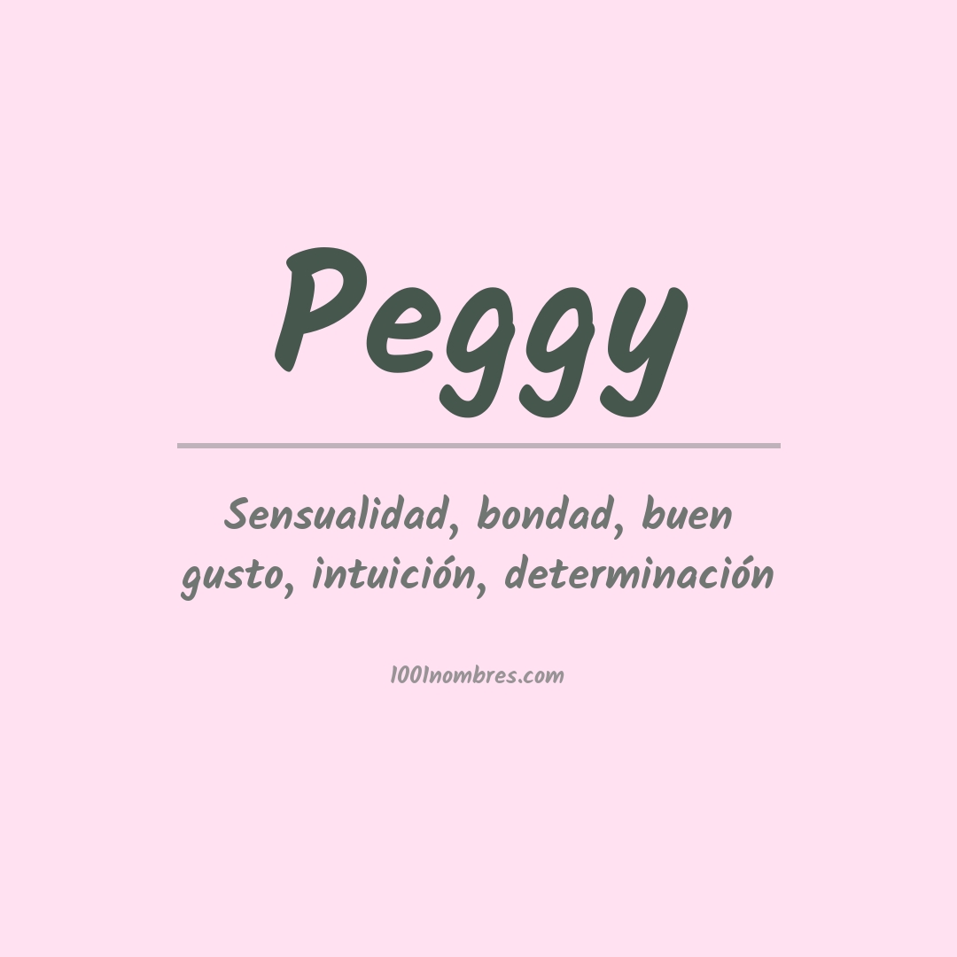 Significado del nombre Peggy