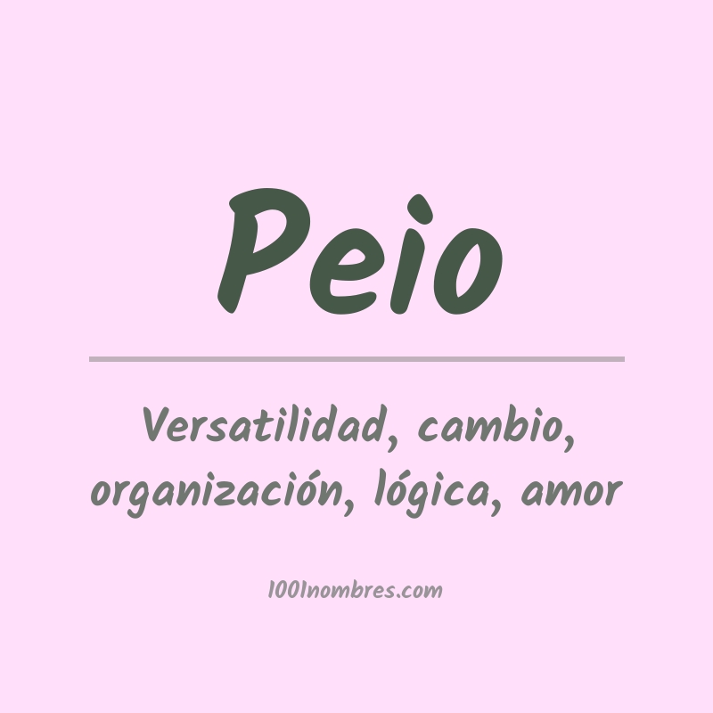 Significado del nombre Peio