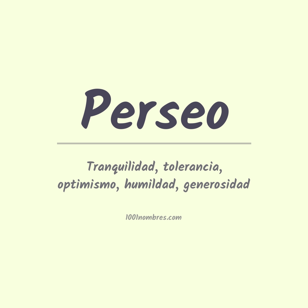 Significado del nombre Perseo Significado del nombre Perseo