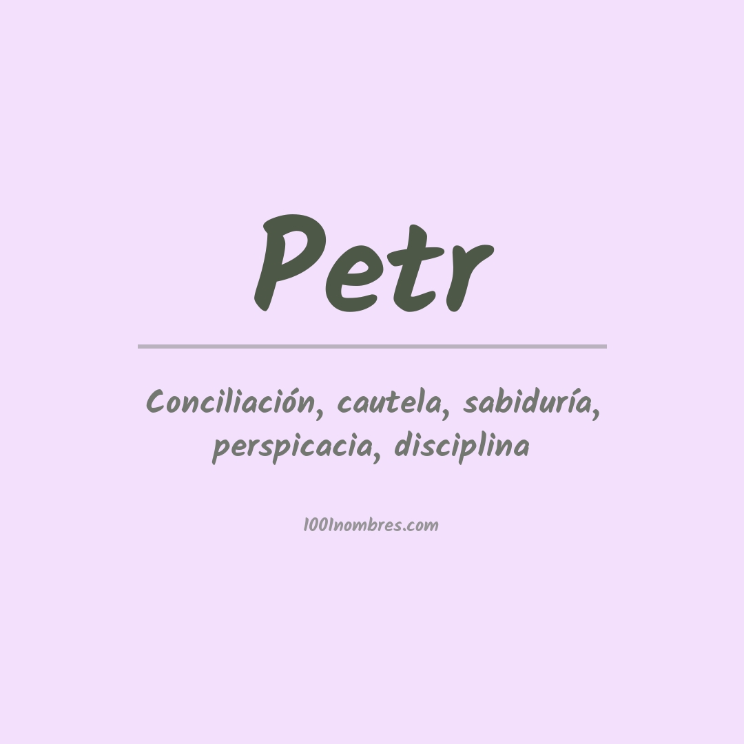 Significado del nombre Petr