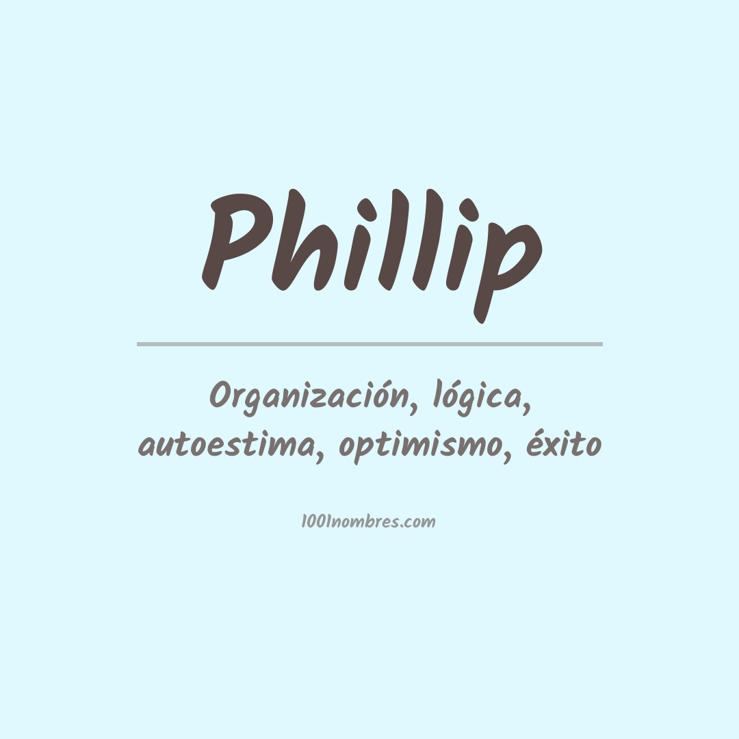 Significado del nombre Phillip