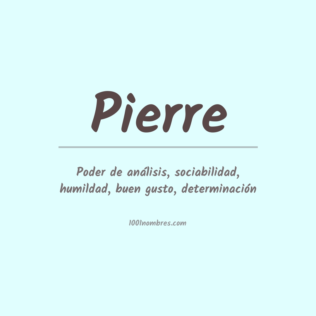 Significado del nombre Pierre