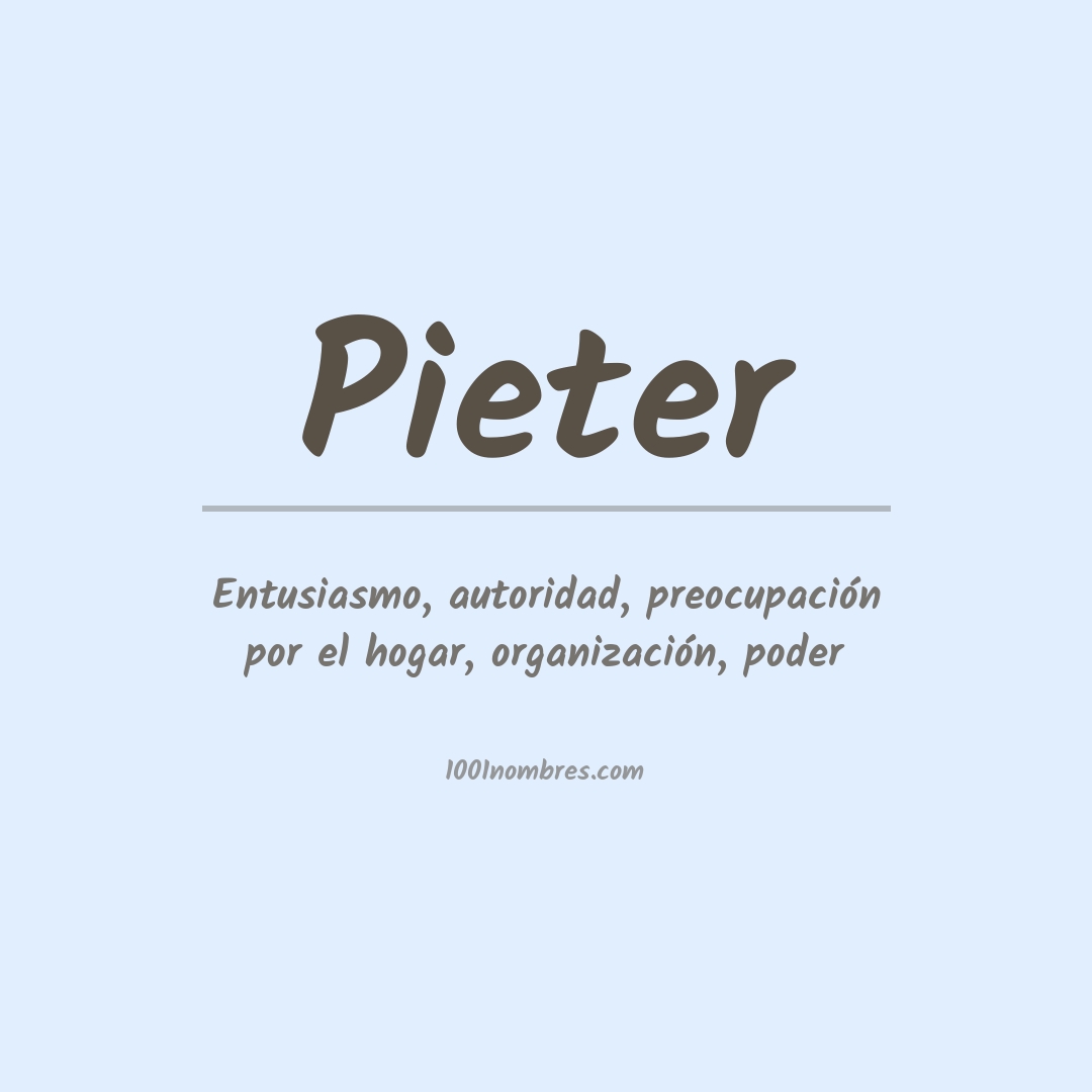 Significado del nombre Pieter
