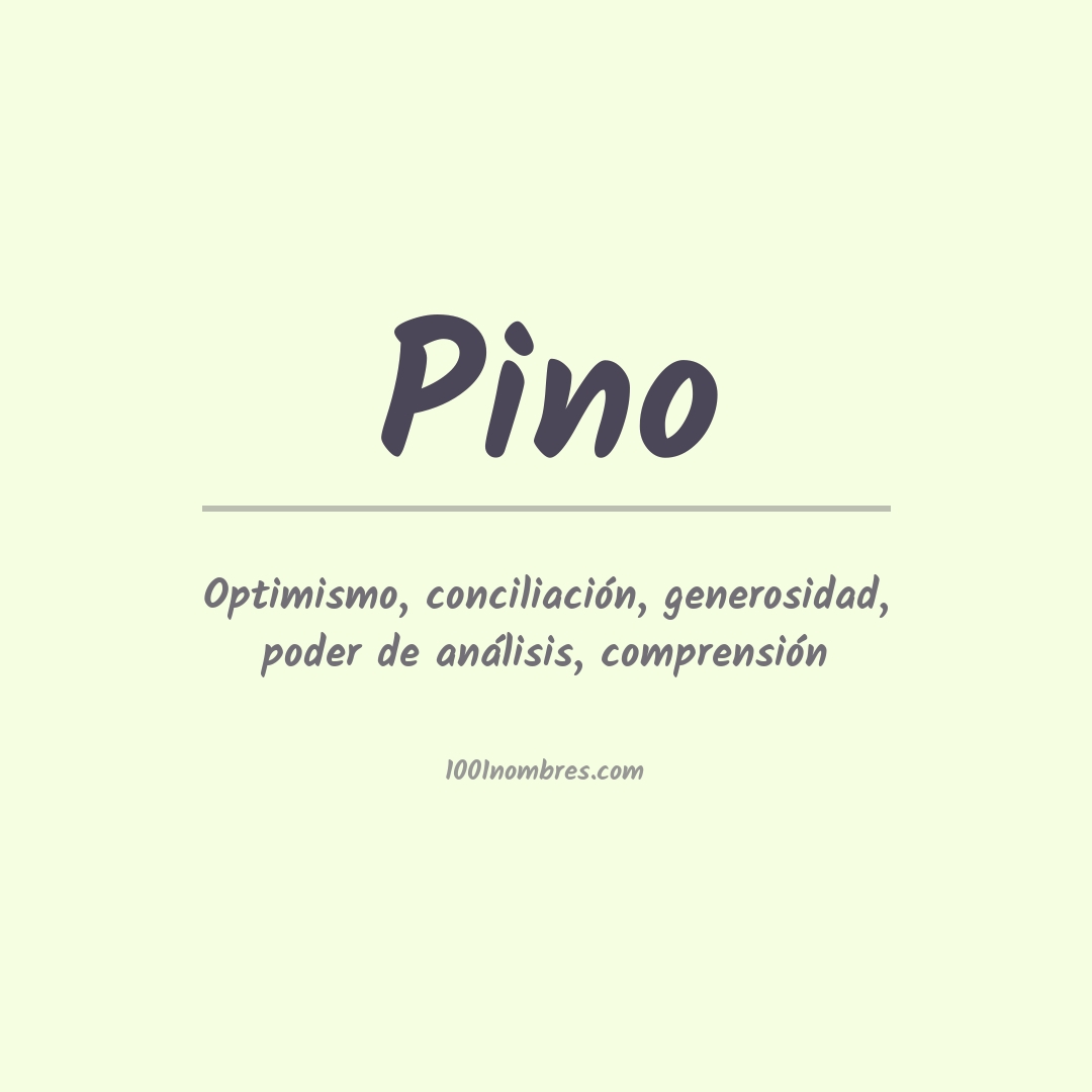 Significado del nombre Pino