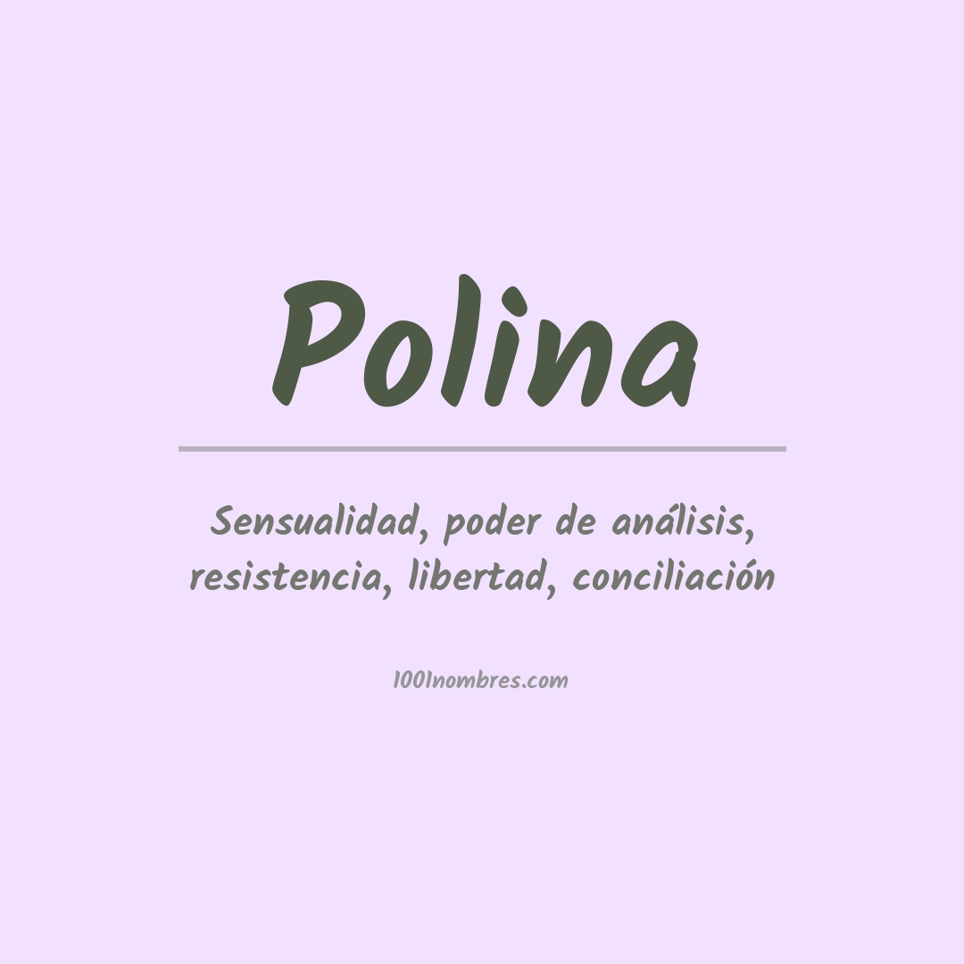 Significado del nombre Polina