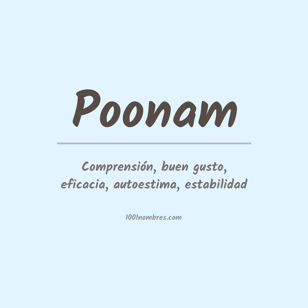 Significado del nombre Poonam Significado del nombre Poonam