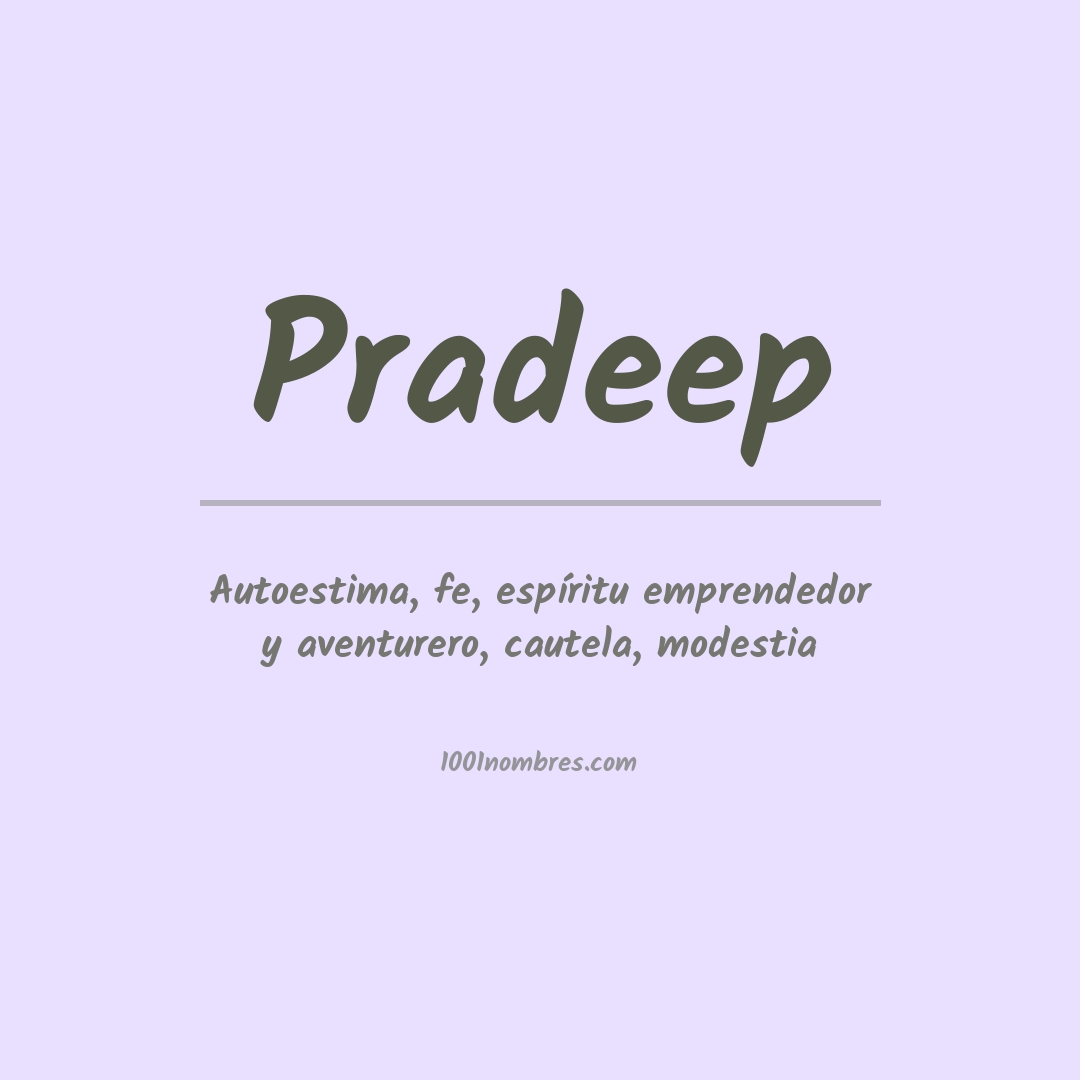 Significado del nombre Pradeep Significado del nombre Pradeep