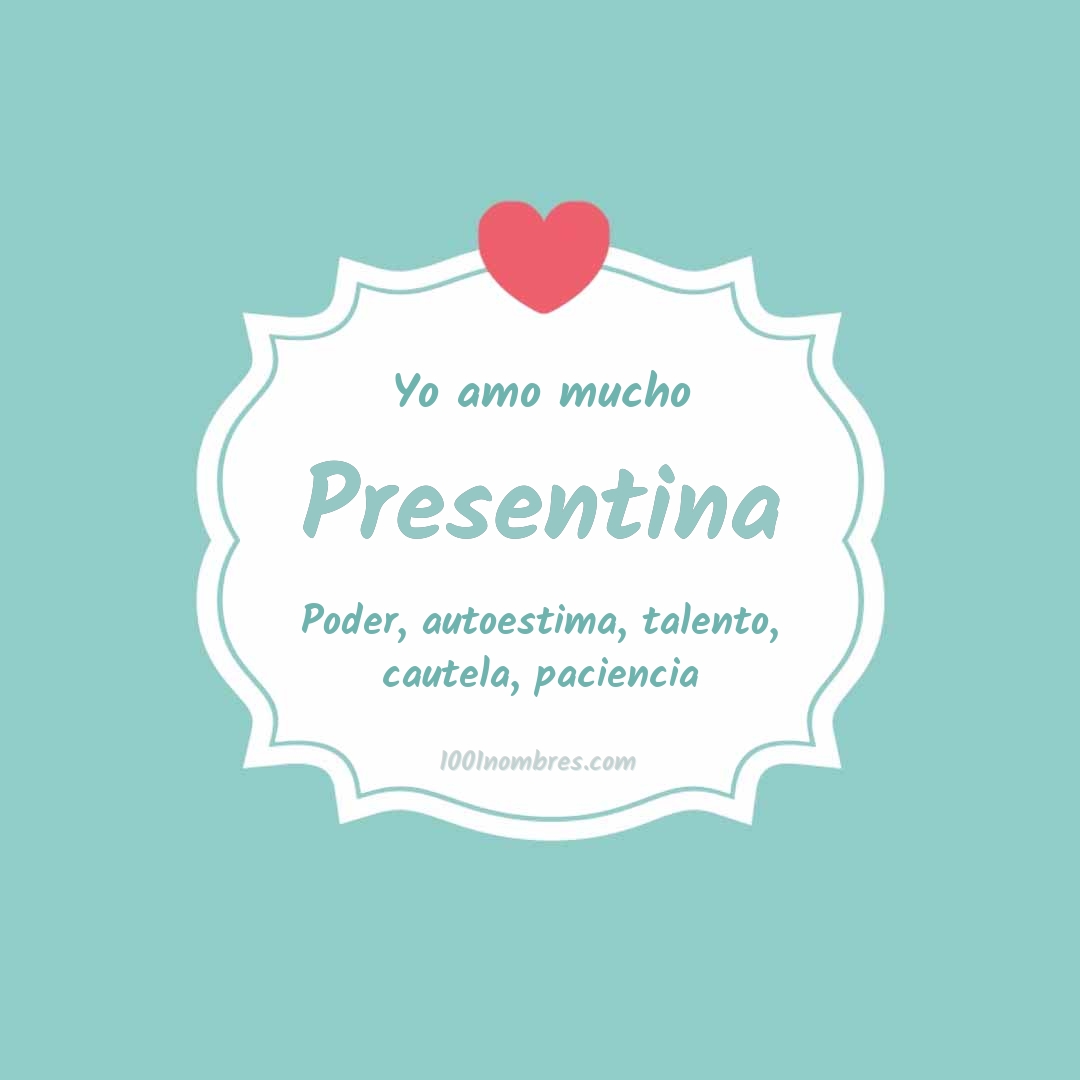Yo amo mucho Presentina