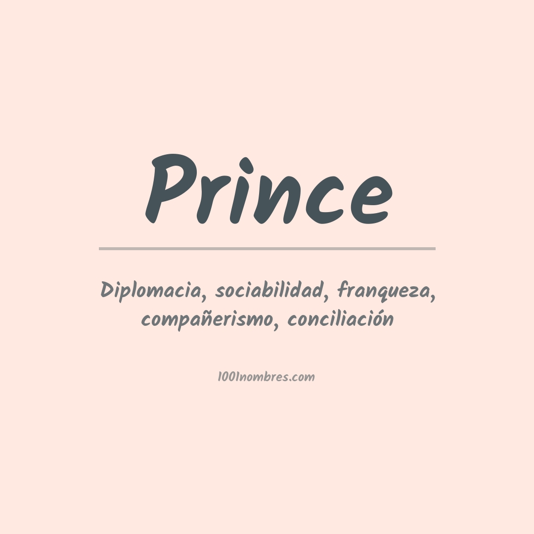 Significado del nombre Prince