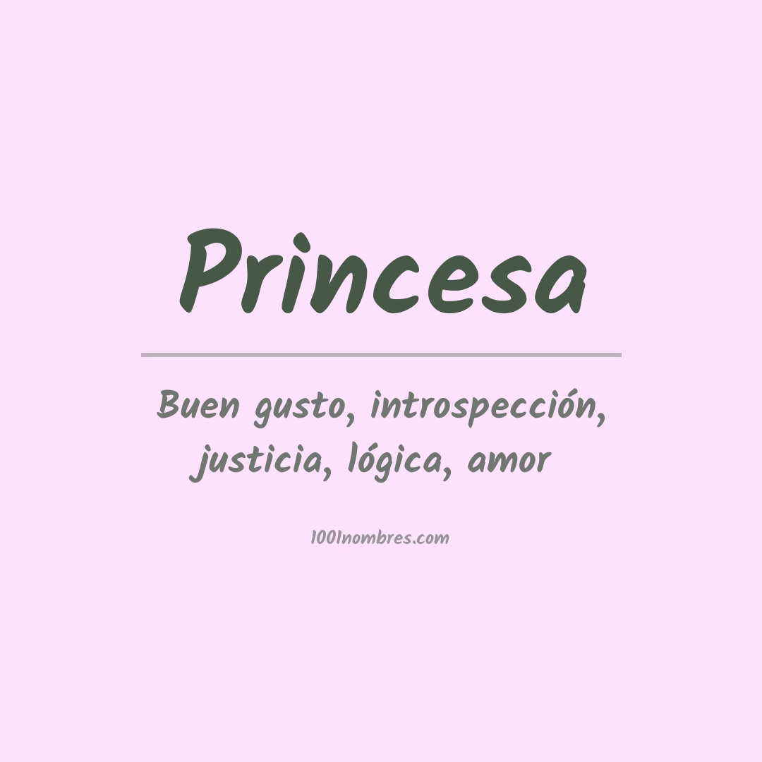 Significado del nombre Princesa