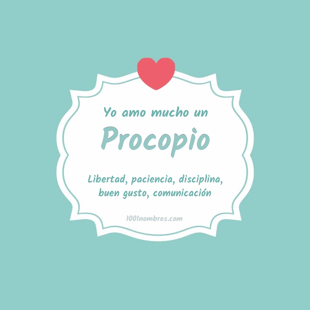 Yo amo mucho Procopio