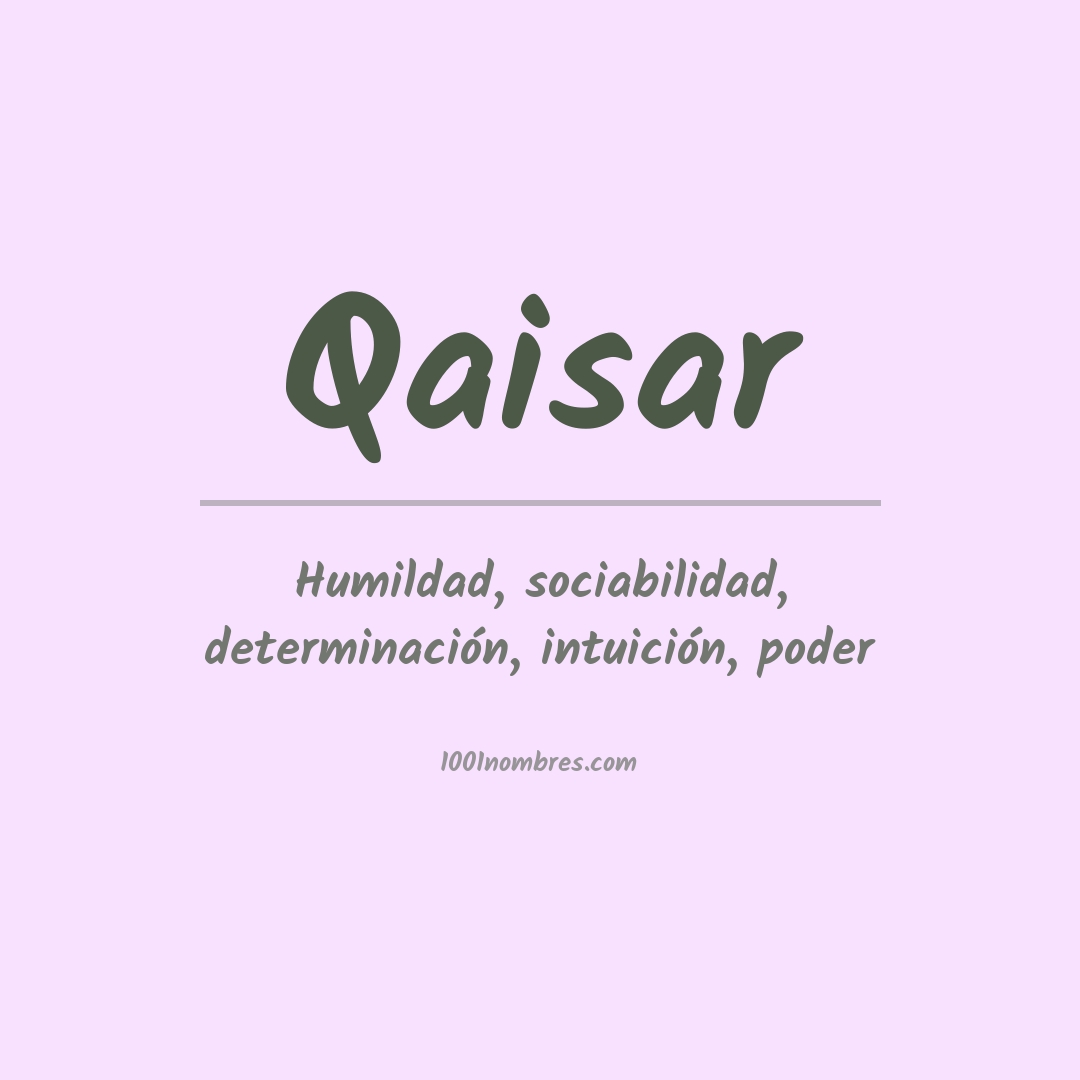 Significado del nombre Qaisar