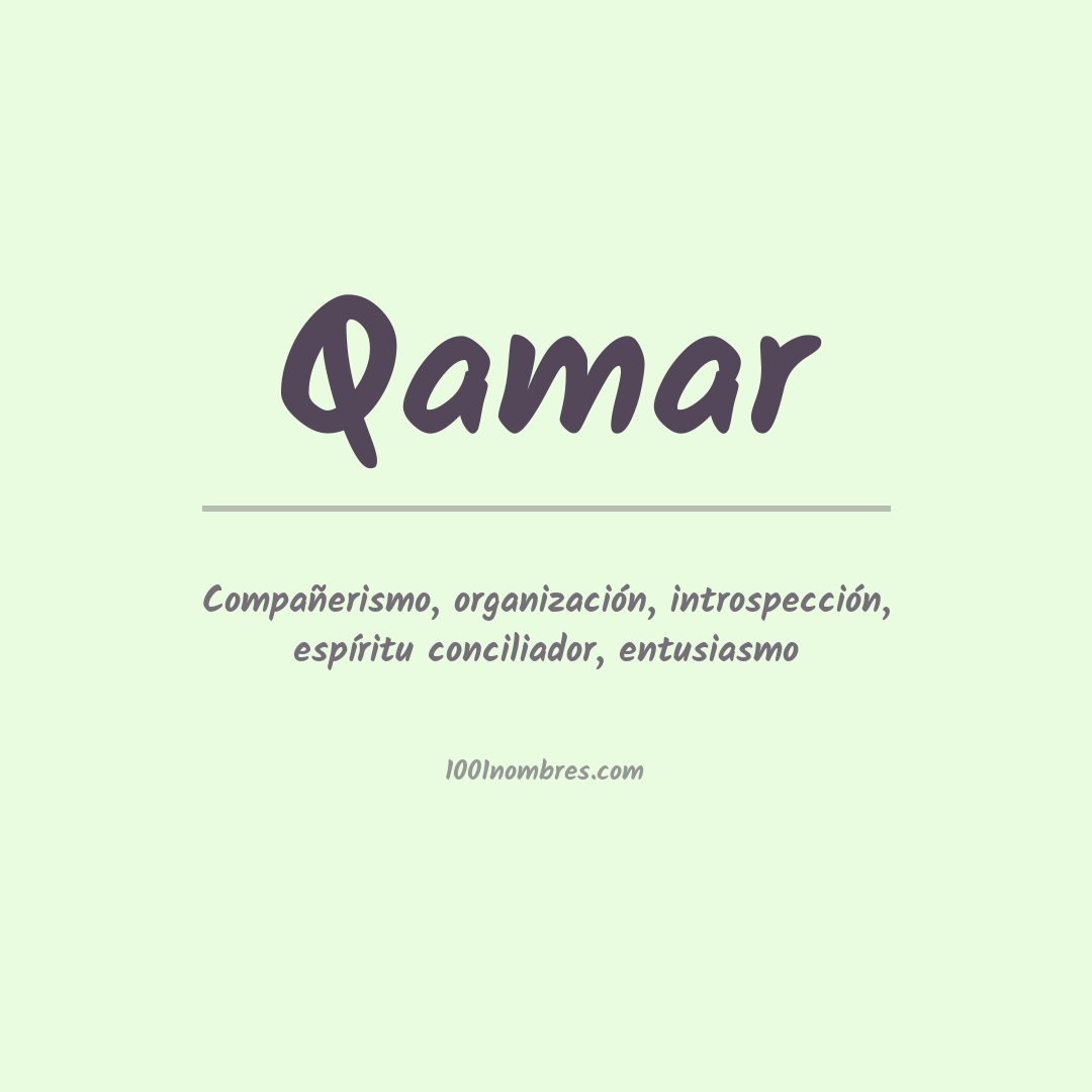 Significado del nombre Qamar