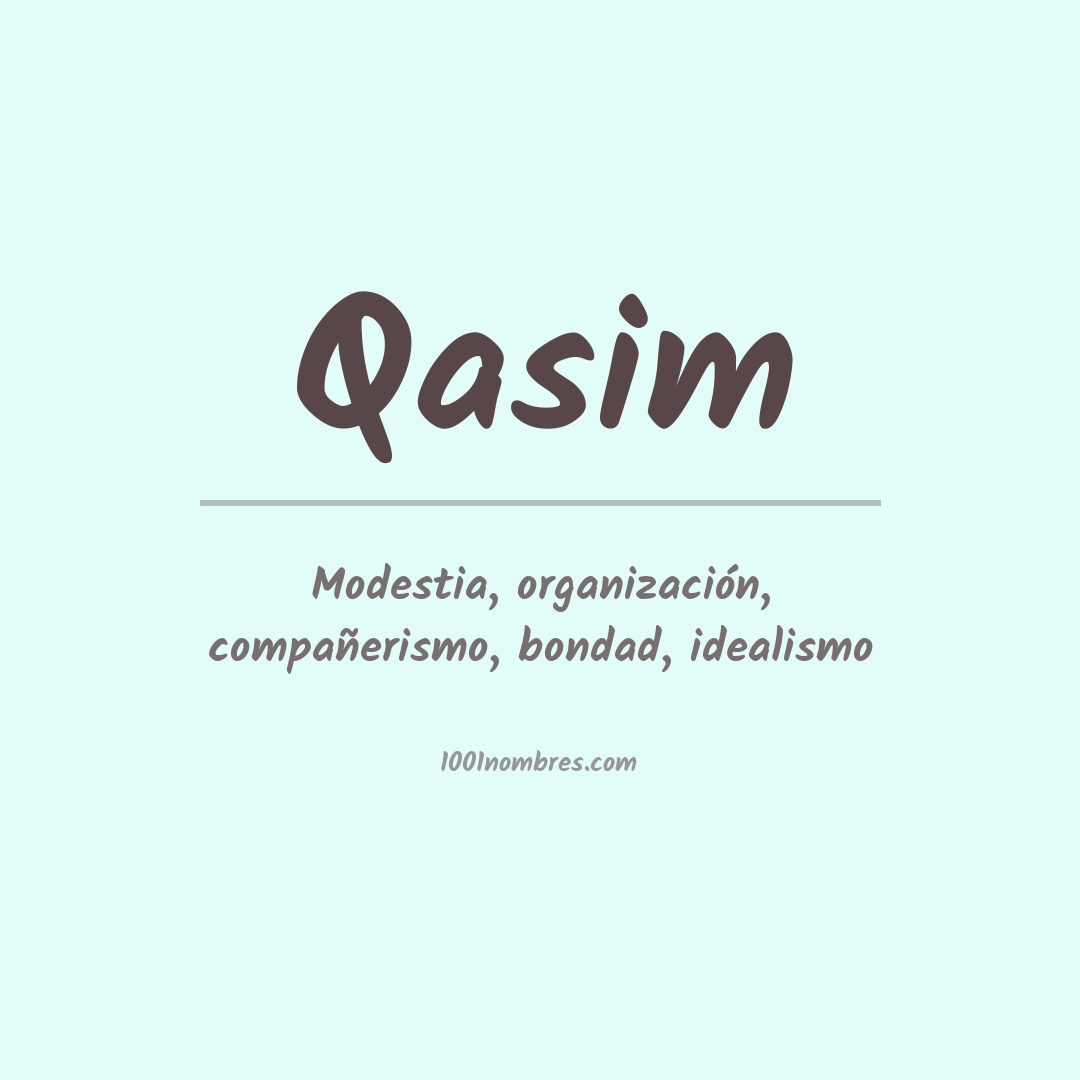 Significado del nombre Qasim