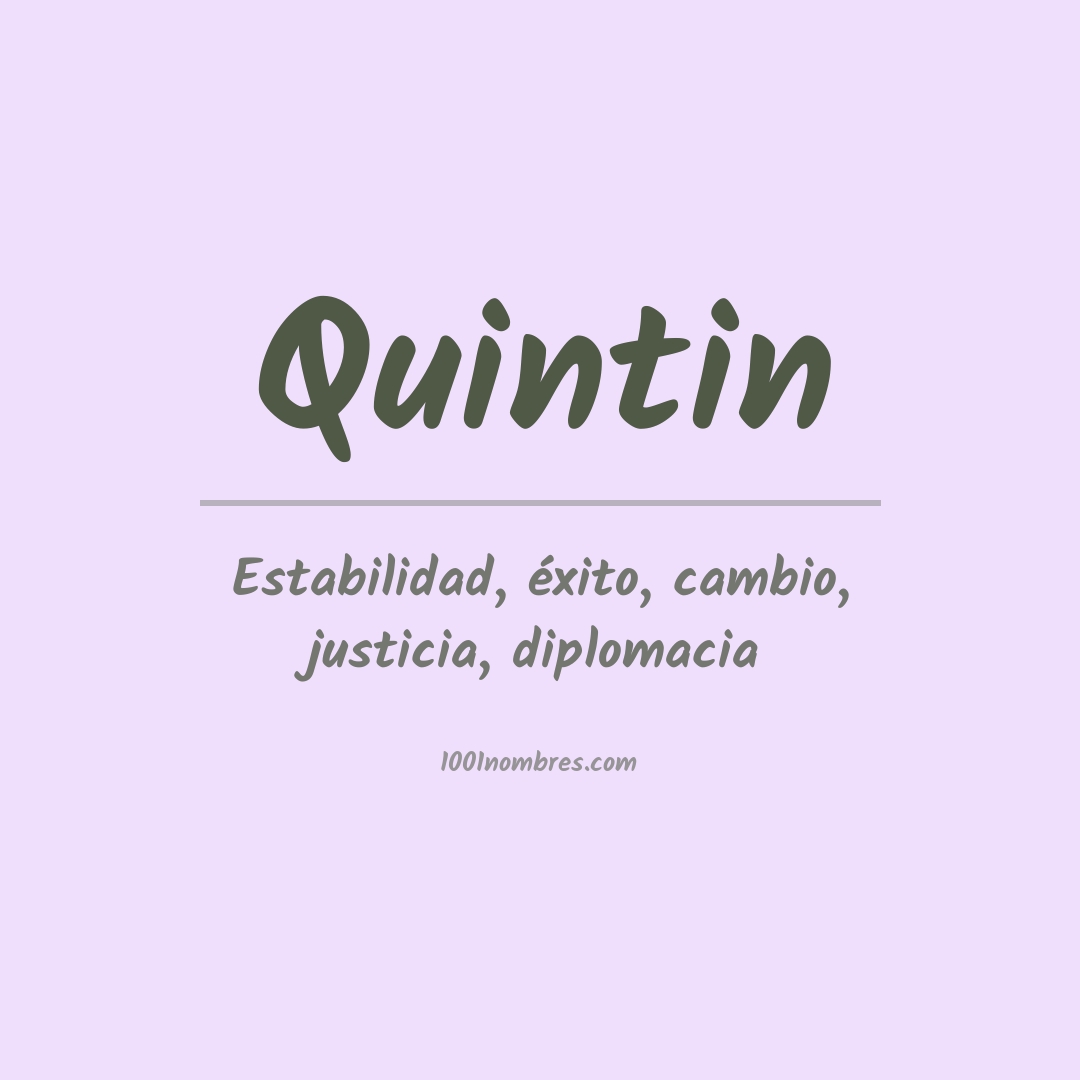 Significado do nome Quintin
