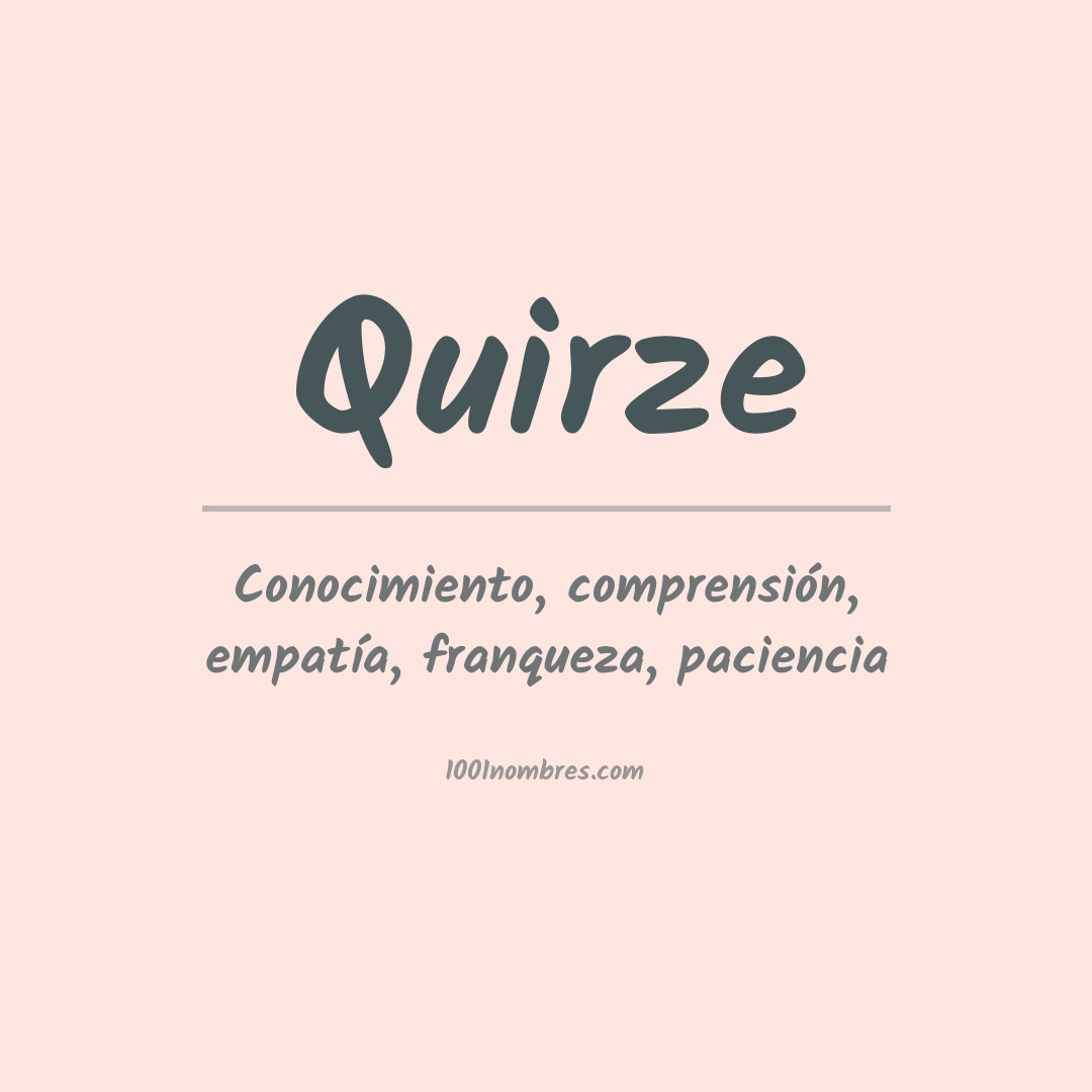 Significado del nombre Quirze