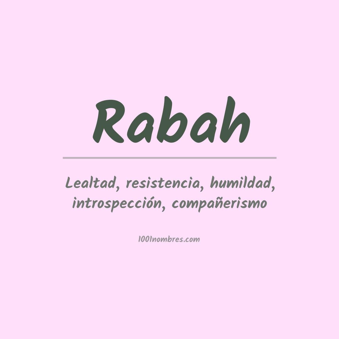 Significado del nombre Rabah Significado del nombre Rabah