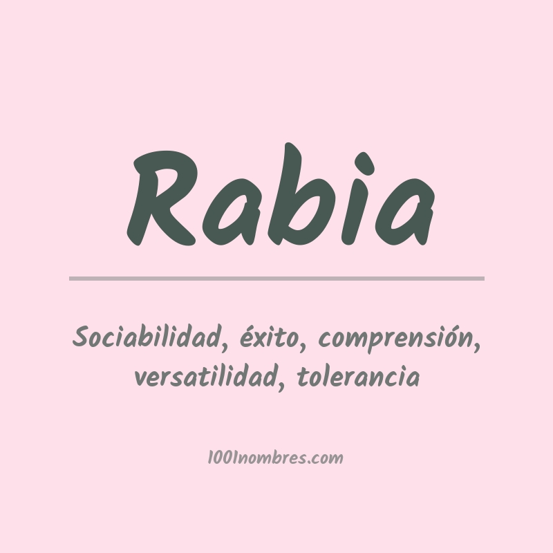 Significado del nombre Rabia