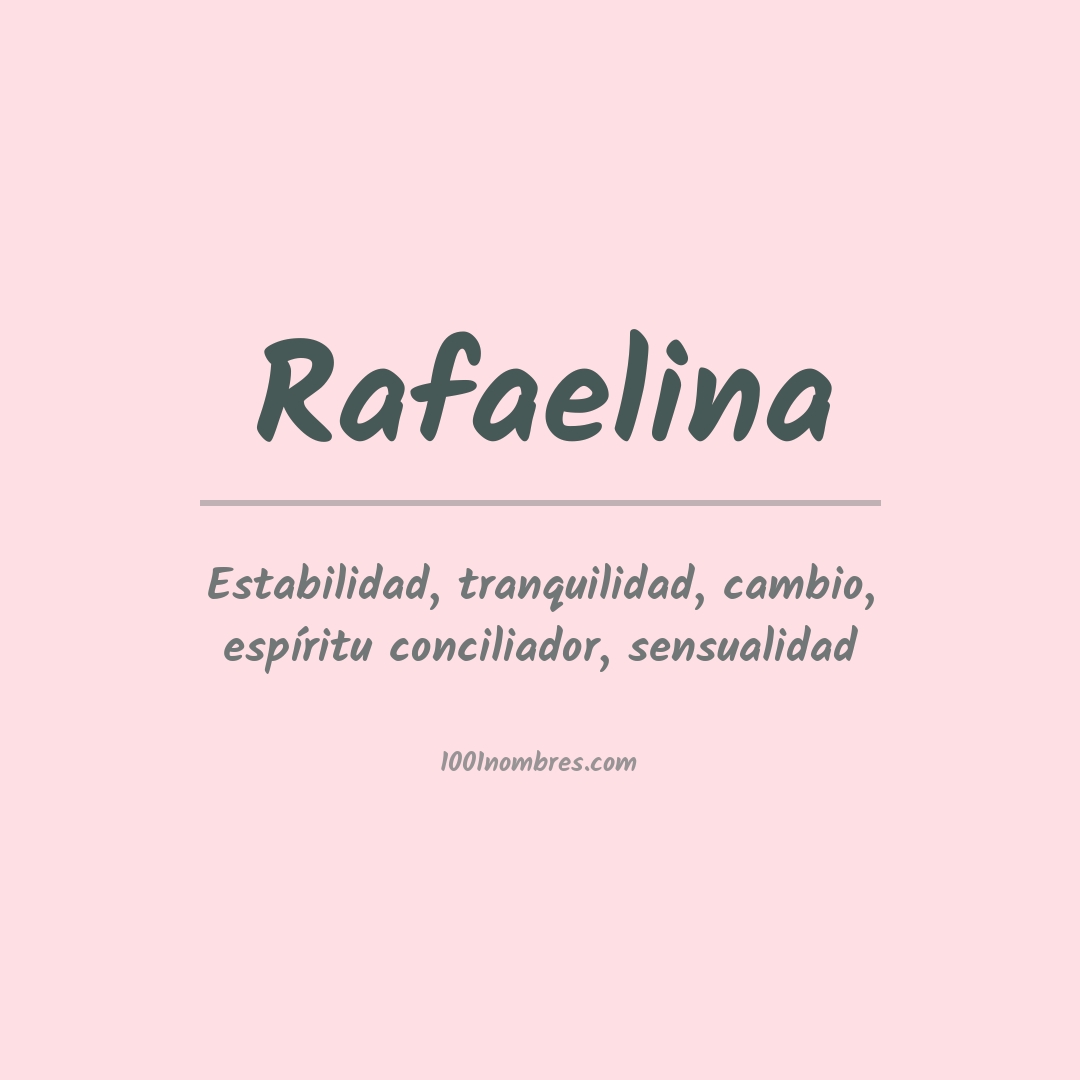 Significado del nombre Rafaelina