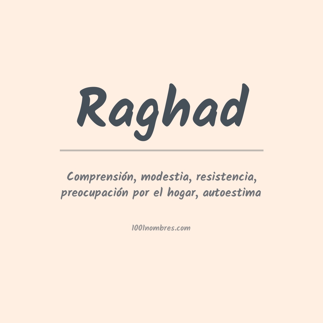 Significado del nombre Raghad Significado del nombre Raghad