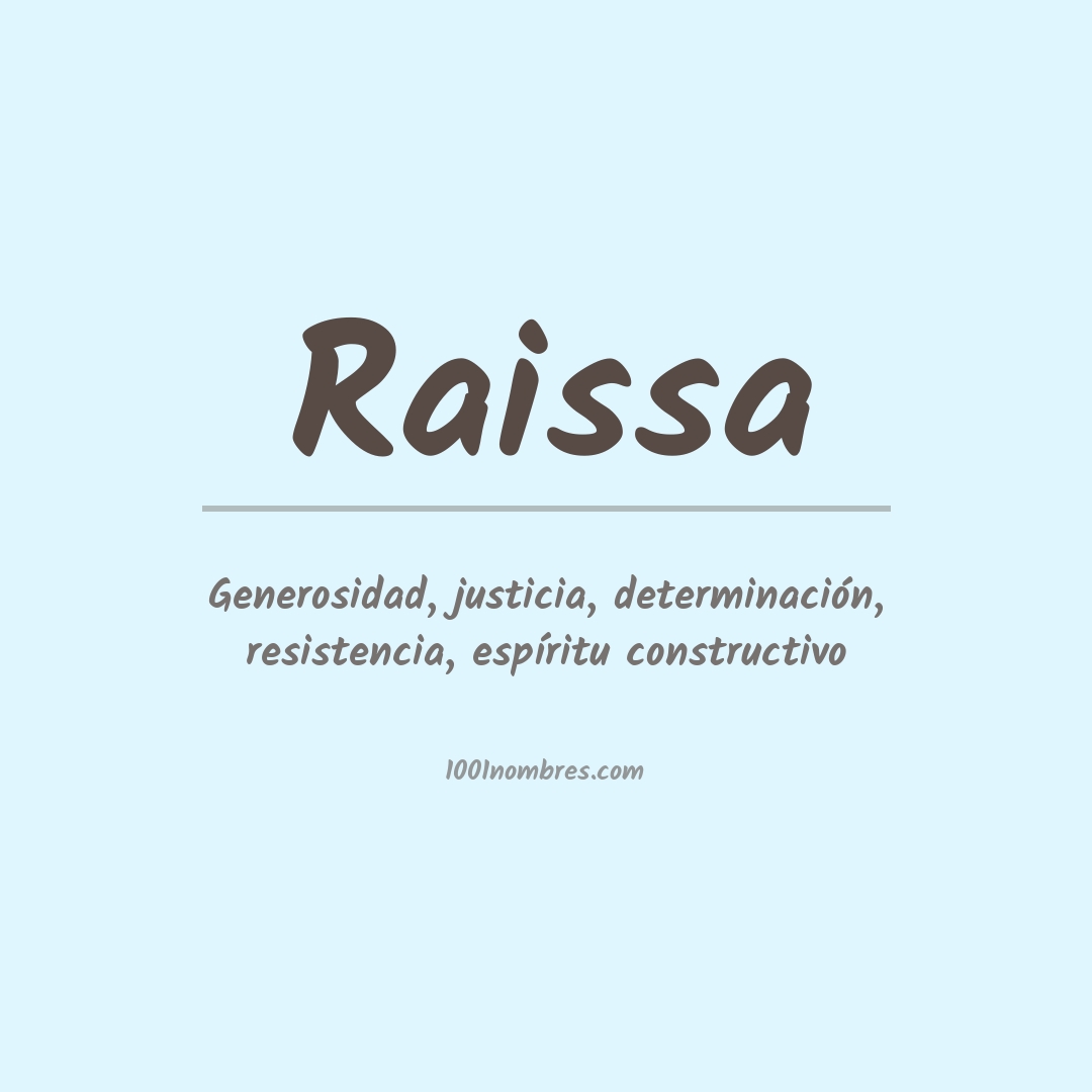 Significado del nombre Raissa