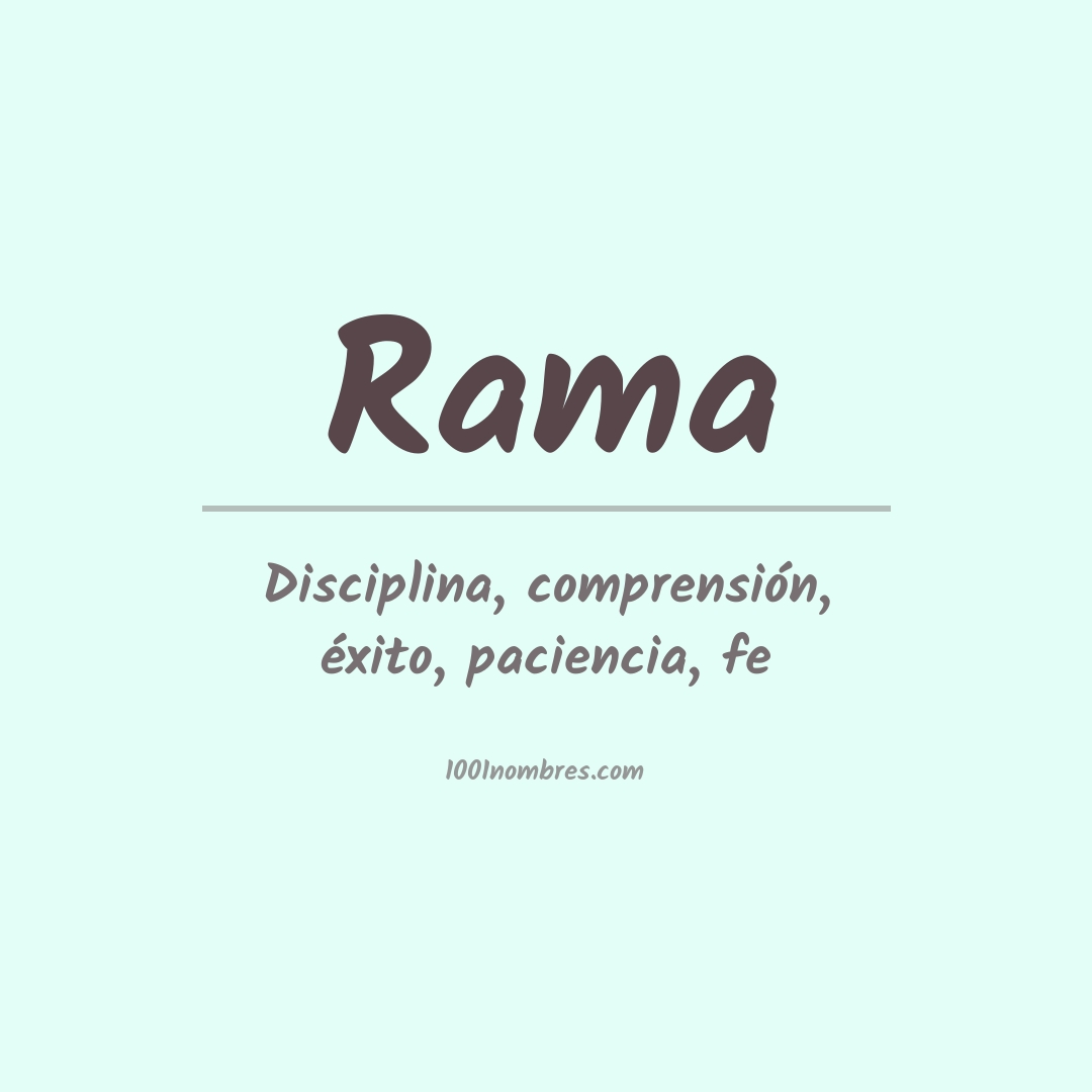 Significado del nombre Rama