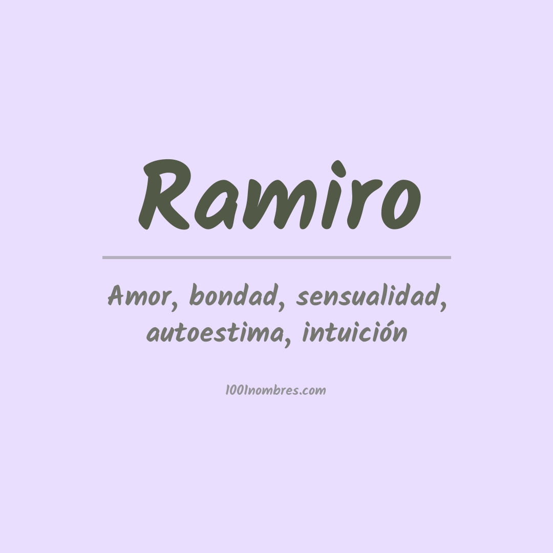 Significado del nombre Ramiro