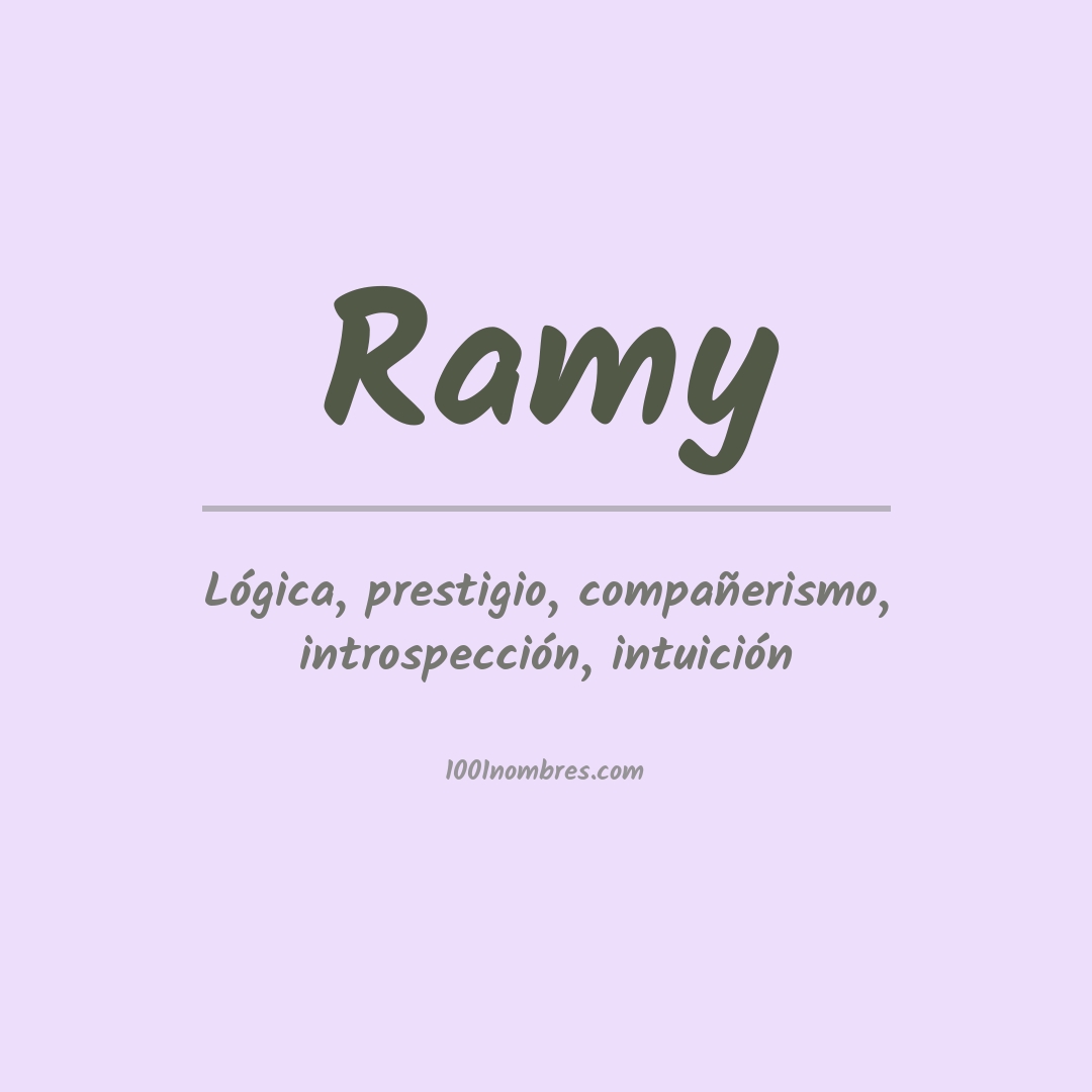 Significado del nombre Ramy