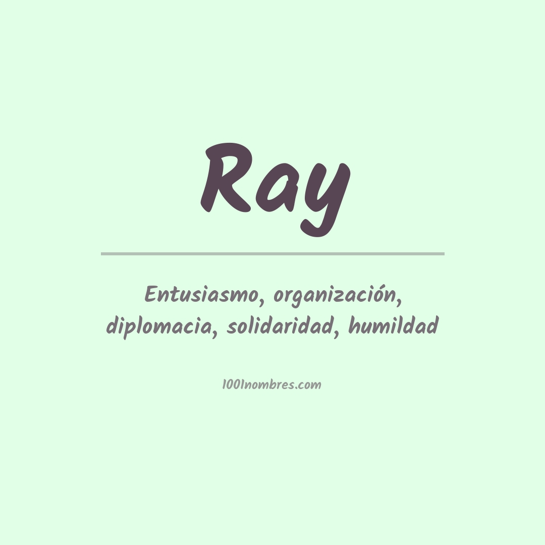 Significado del nombre Ray