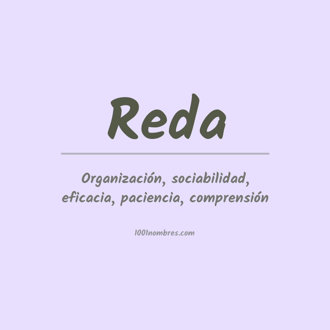 Significado del nombre Reda