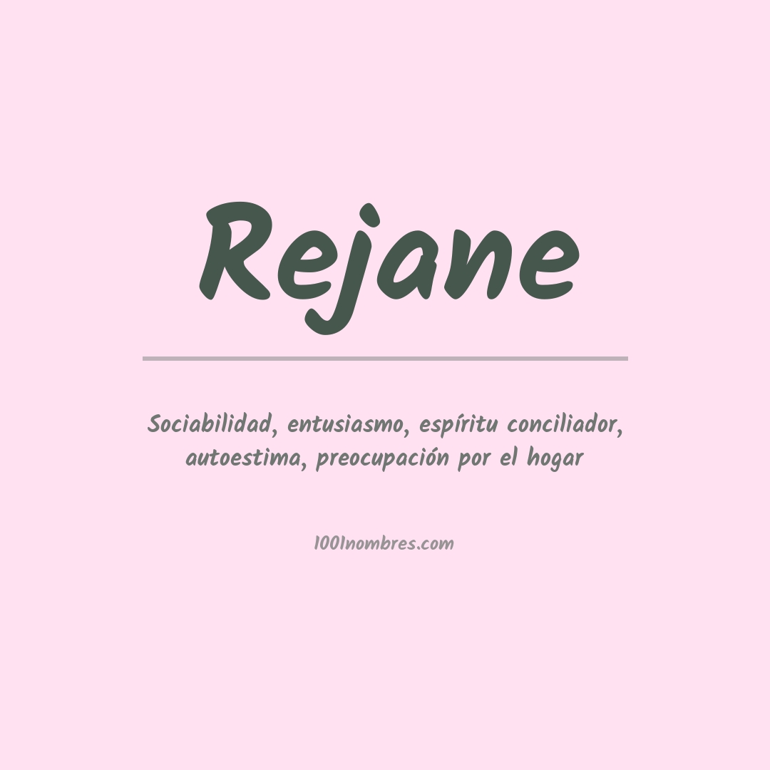 Significado del nombre Rejane