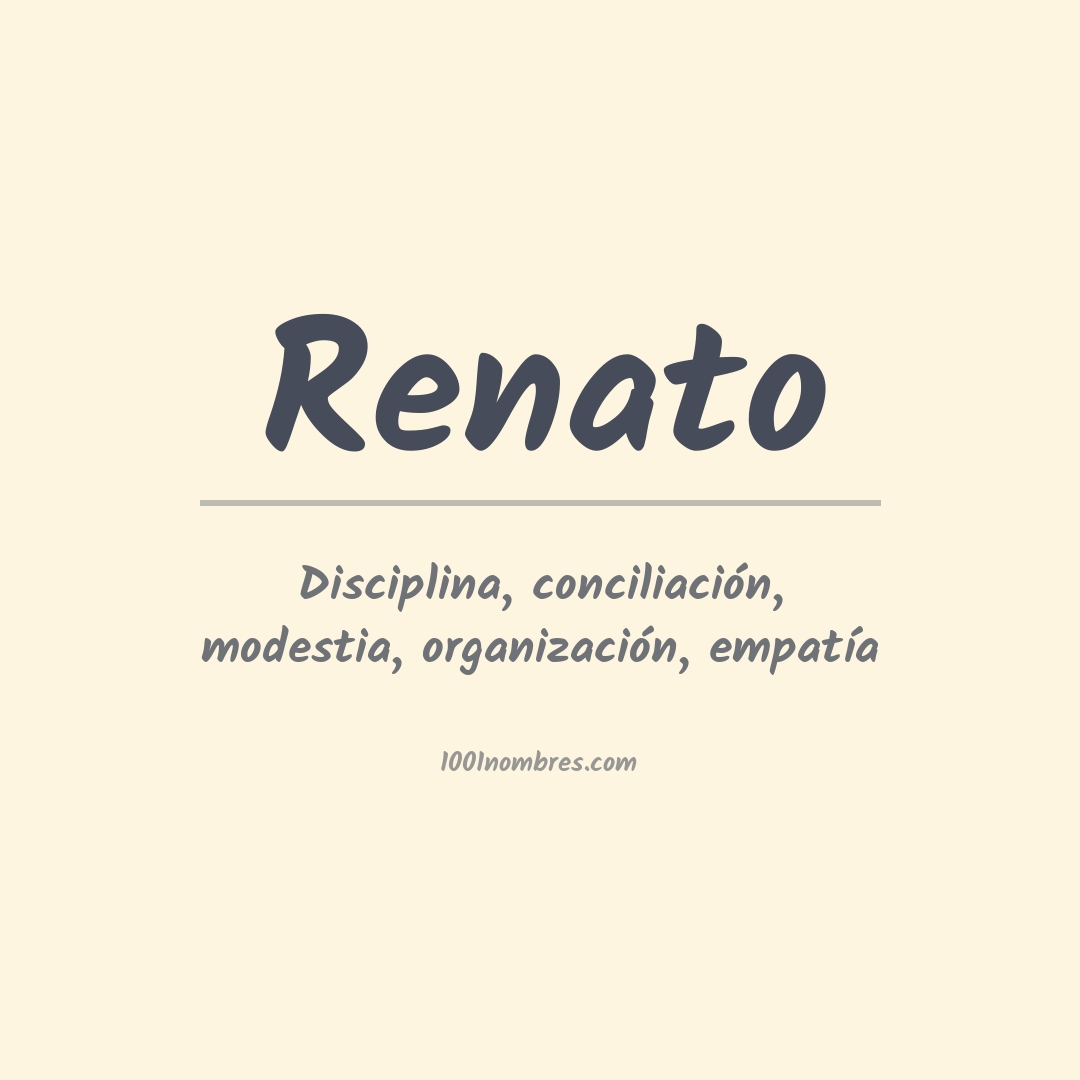 Significado del nombre Renato