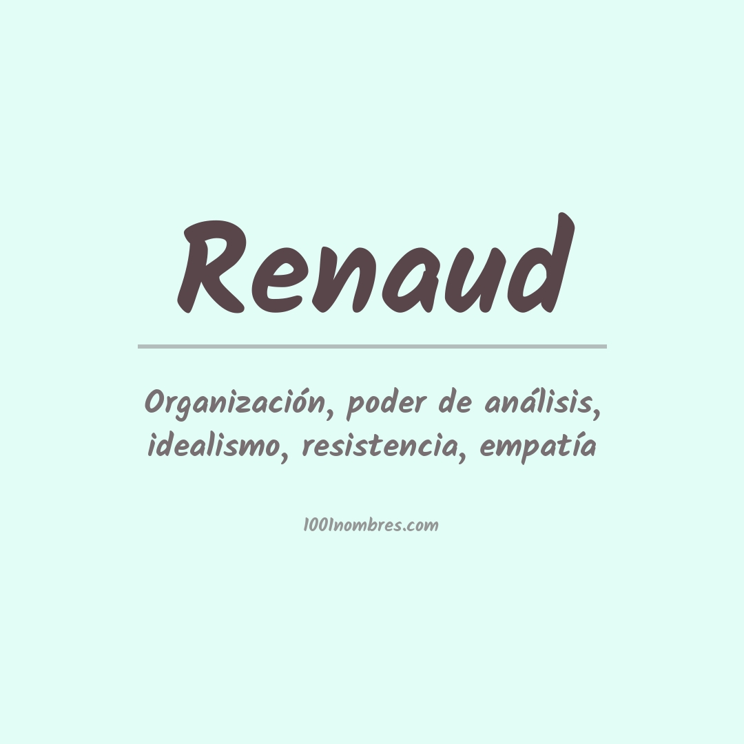 Significado del nombre Renaud