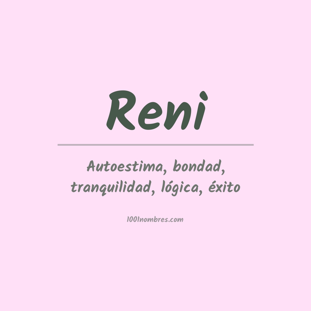 Significado del nombre Reni