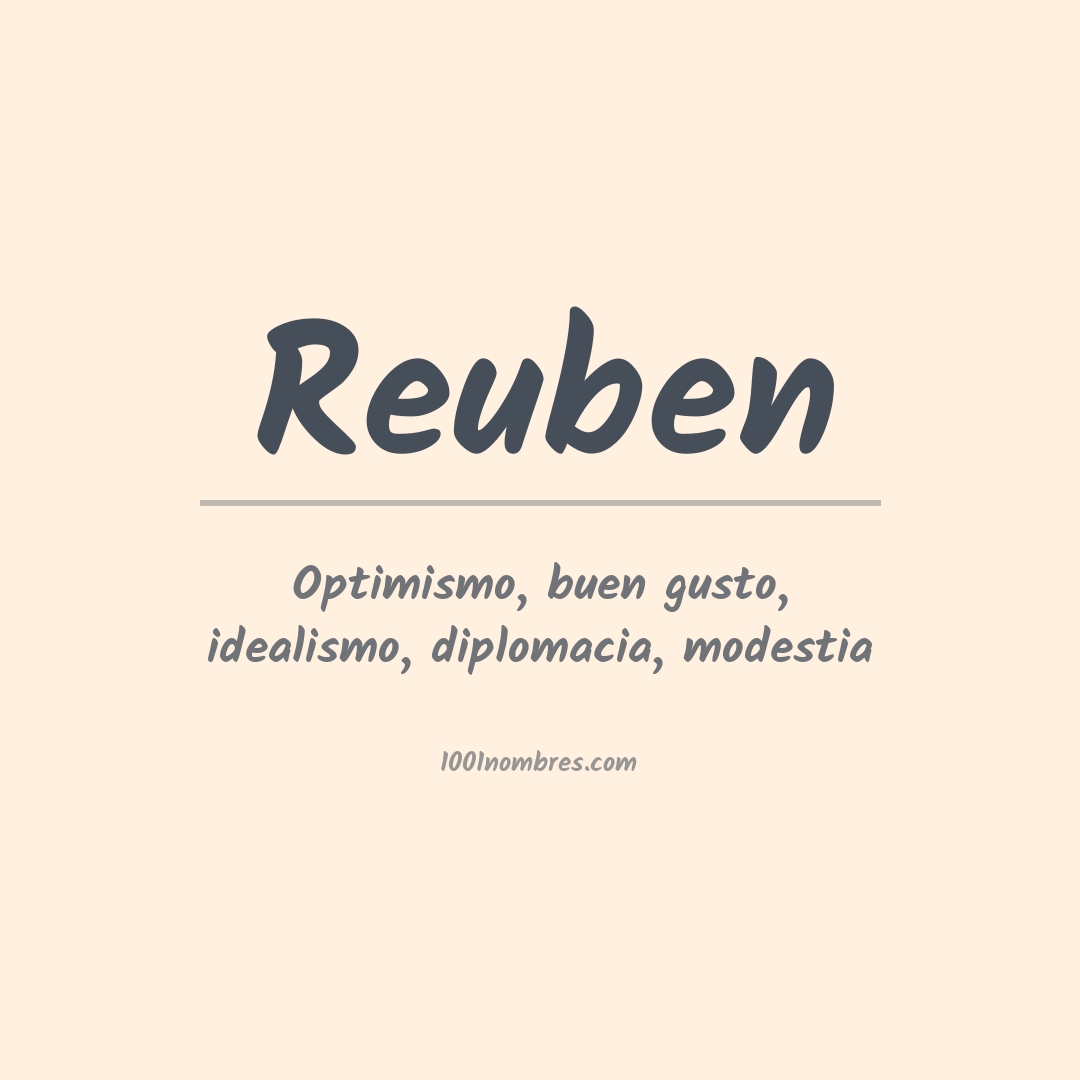 Significado del nombre Reuben