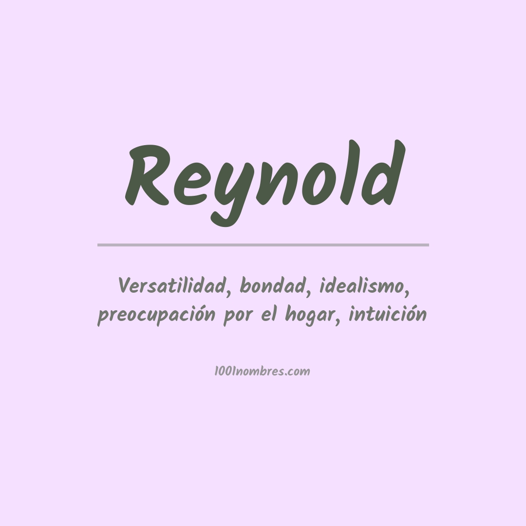 Significado del nombre Reynold
