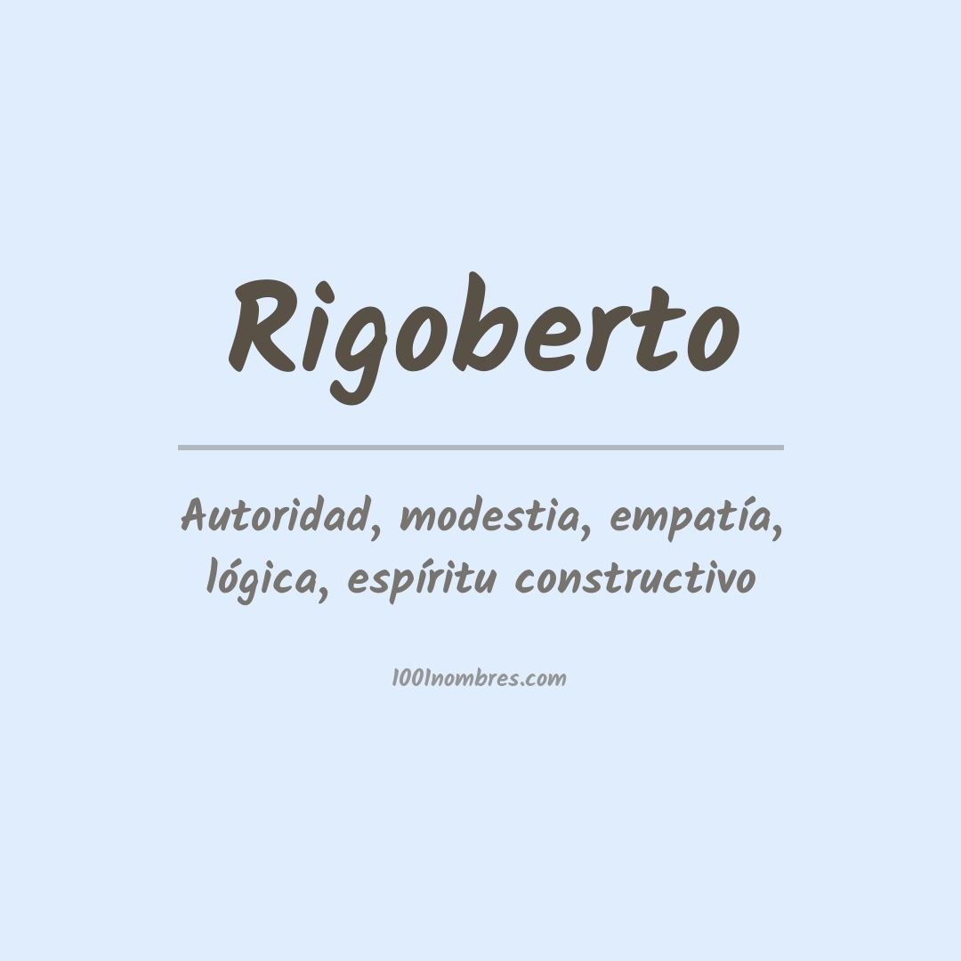Significado del nombre Rigoberto