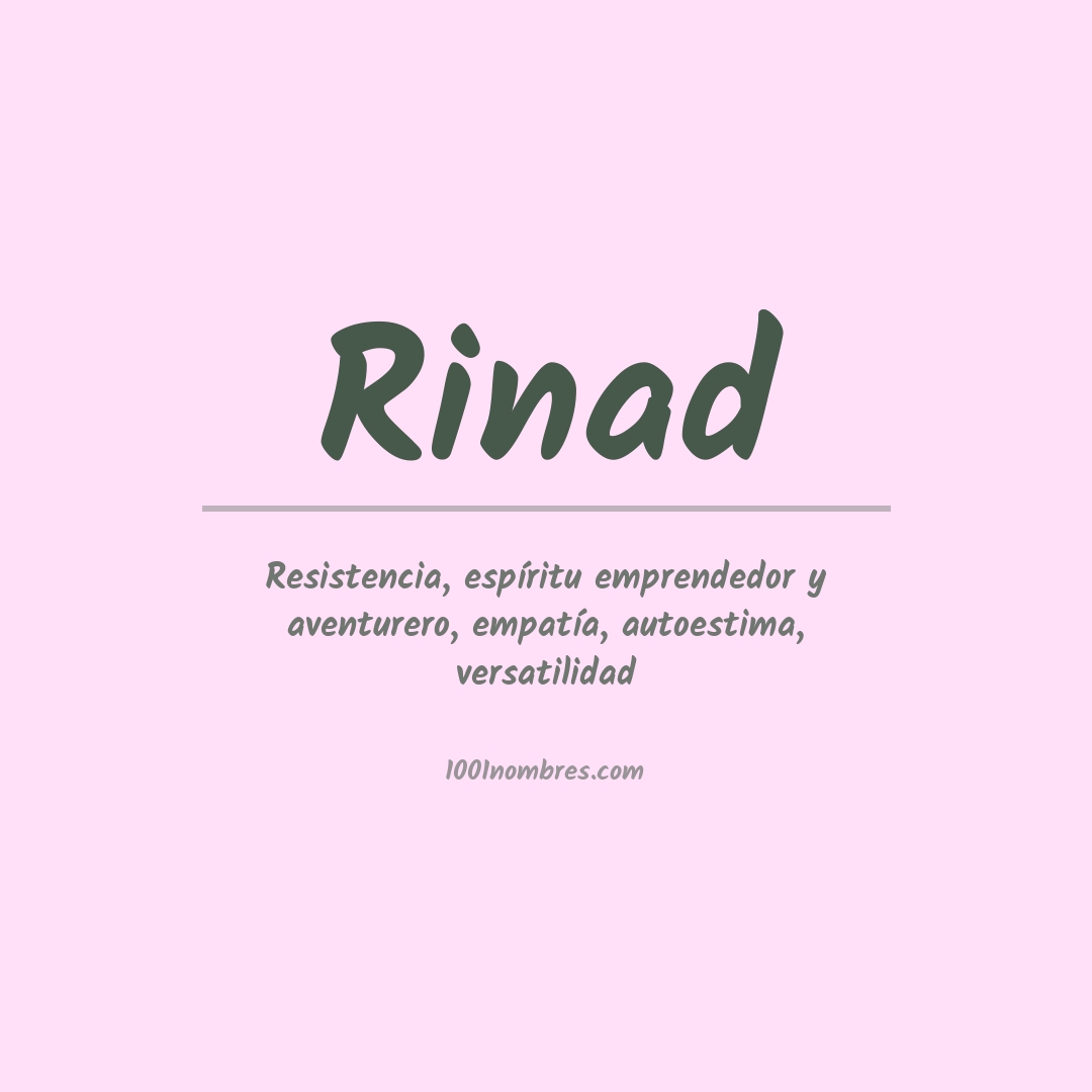 Significado del nombre Rinad