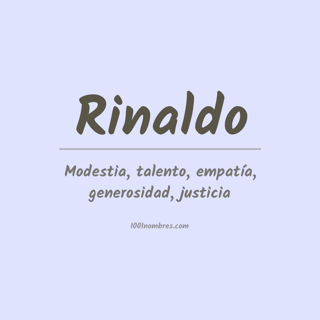 Significado del nombre Rinaldo