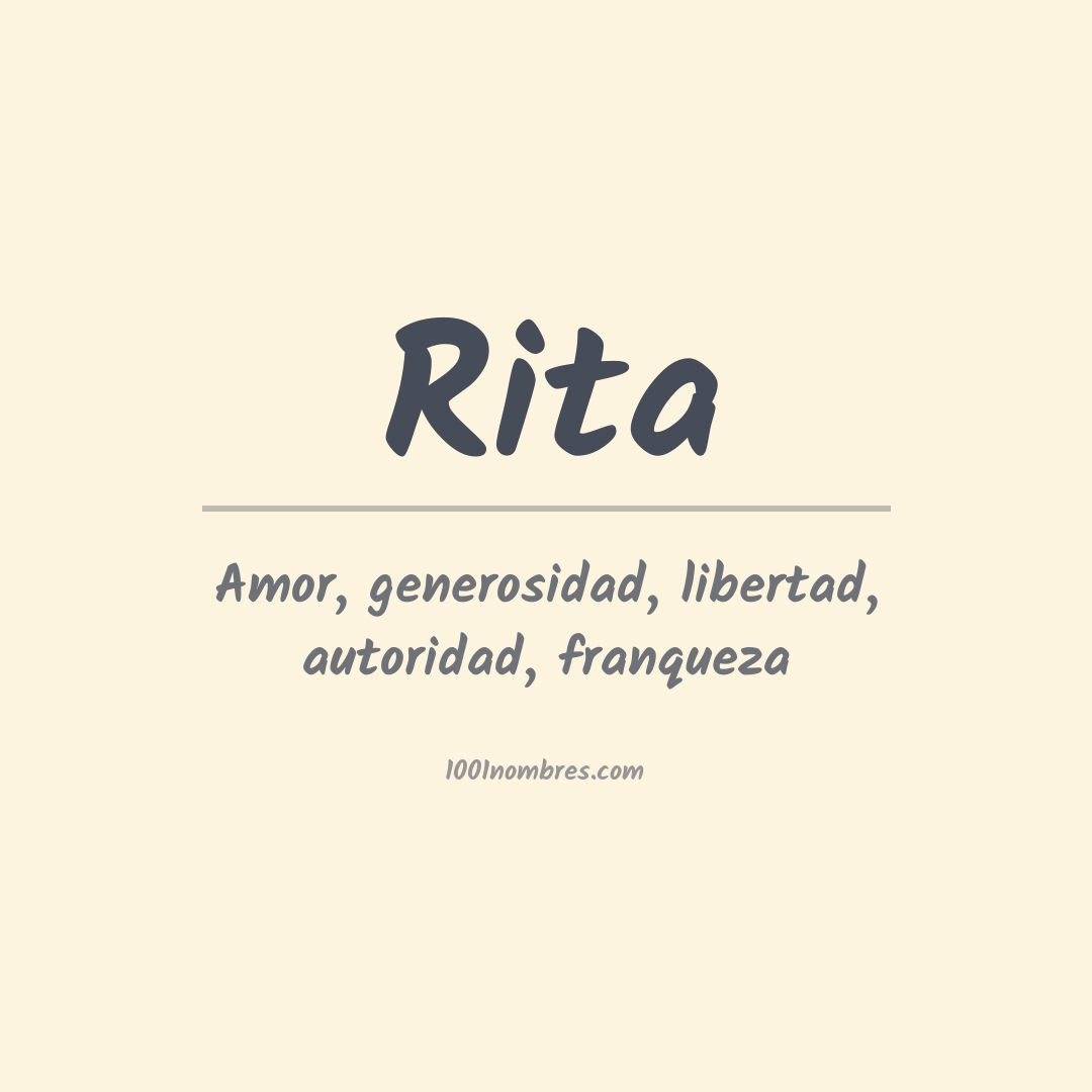 Significado del nombre Rita