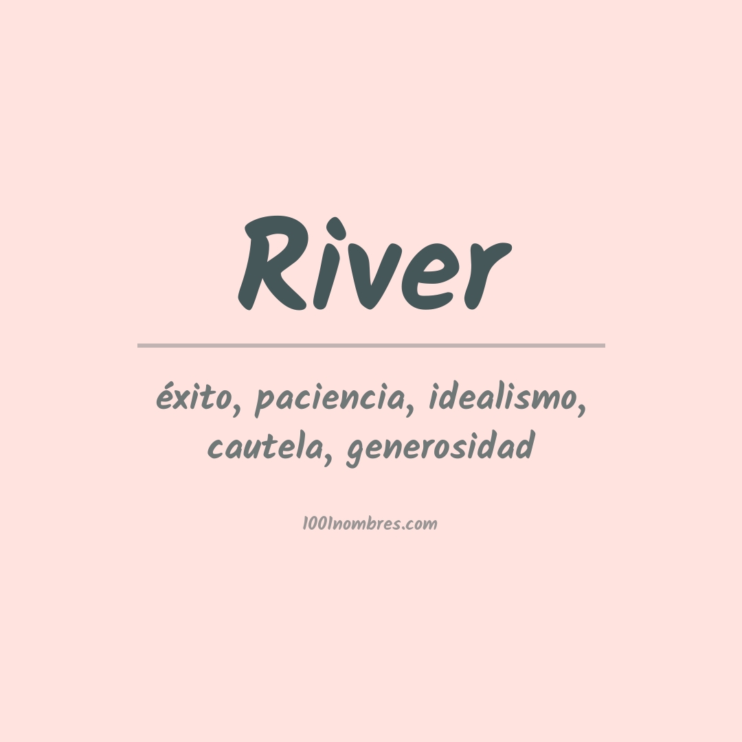 Significado del nombre River